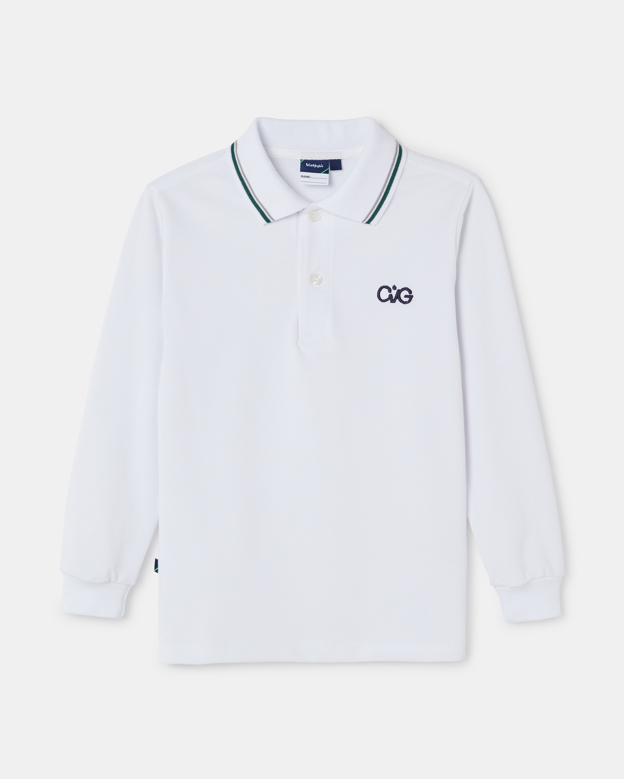 Polo manga larga de niño - Kids El Corte Inglés - Blanco Blanco-1
