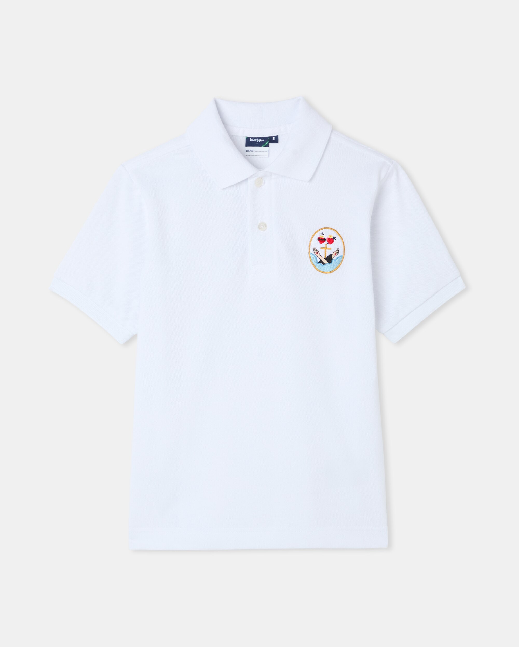 Imagen 0 de Polo de manga corta de colegio Blanco