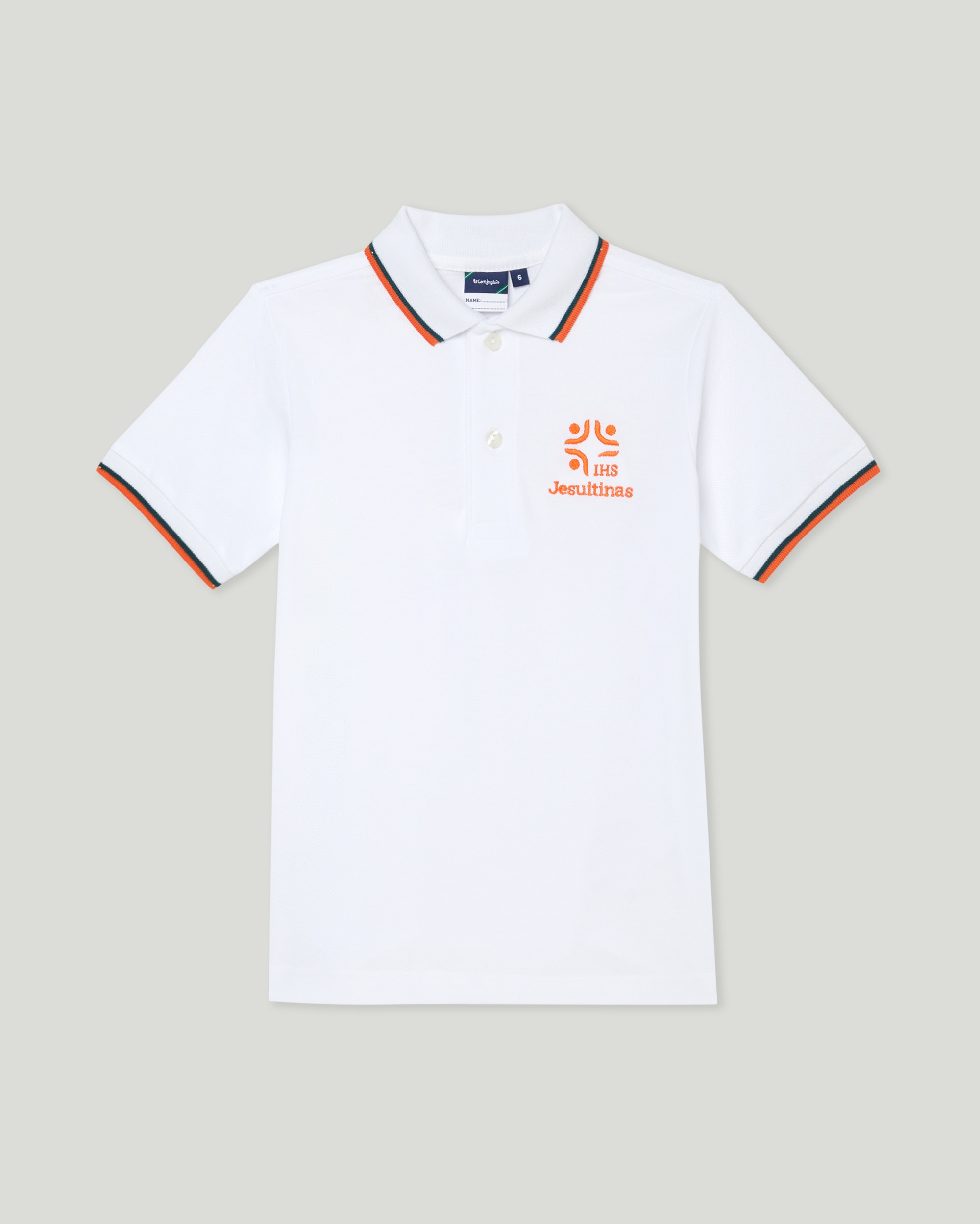 Polo de manga corta de colegio - Kids El Corte Inglés - Blanco Blanco-1