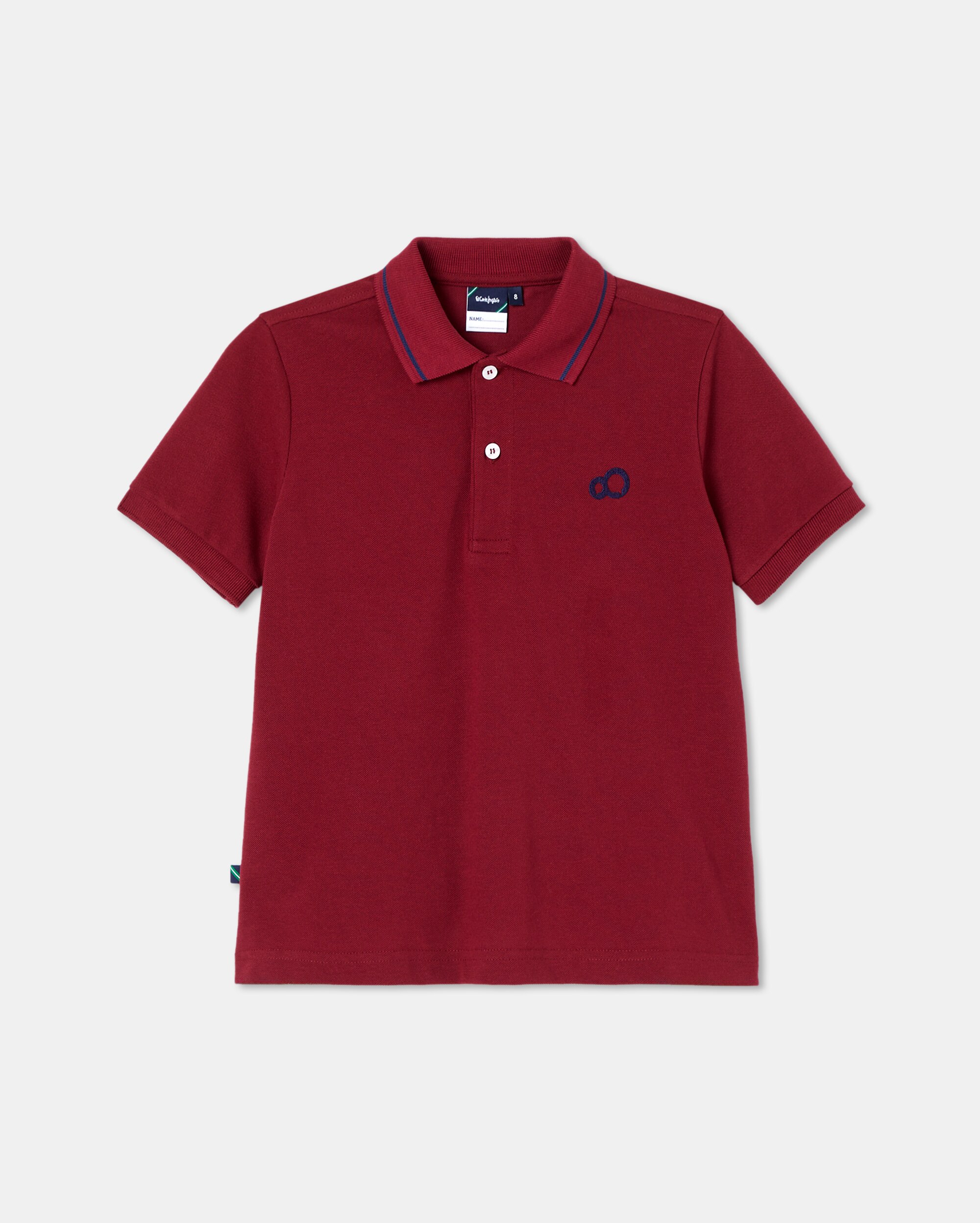 Imagen 0 de Polo de manga corta de colegio Granate