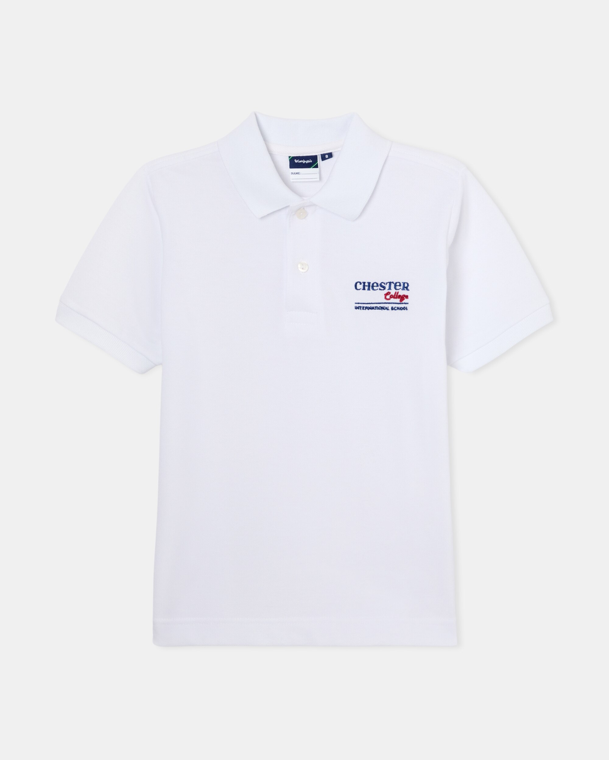 Polo de manga corta de colegio - Kids El Corte Inglés - Blanco Blanco-1