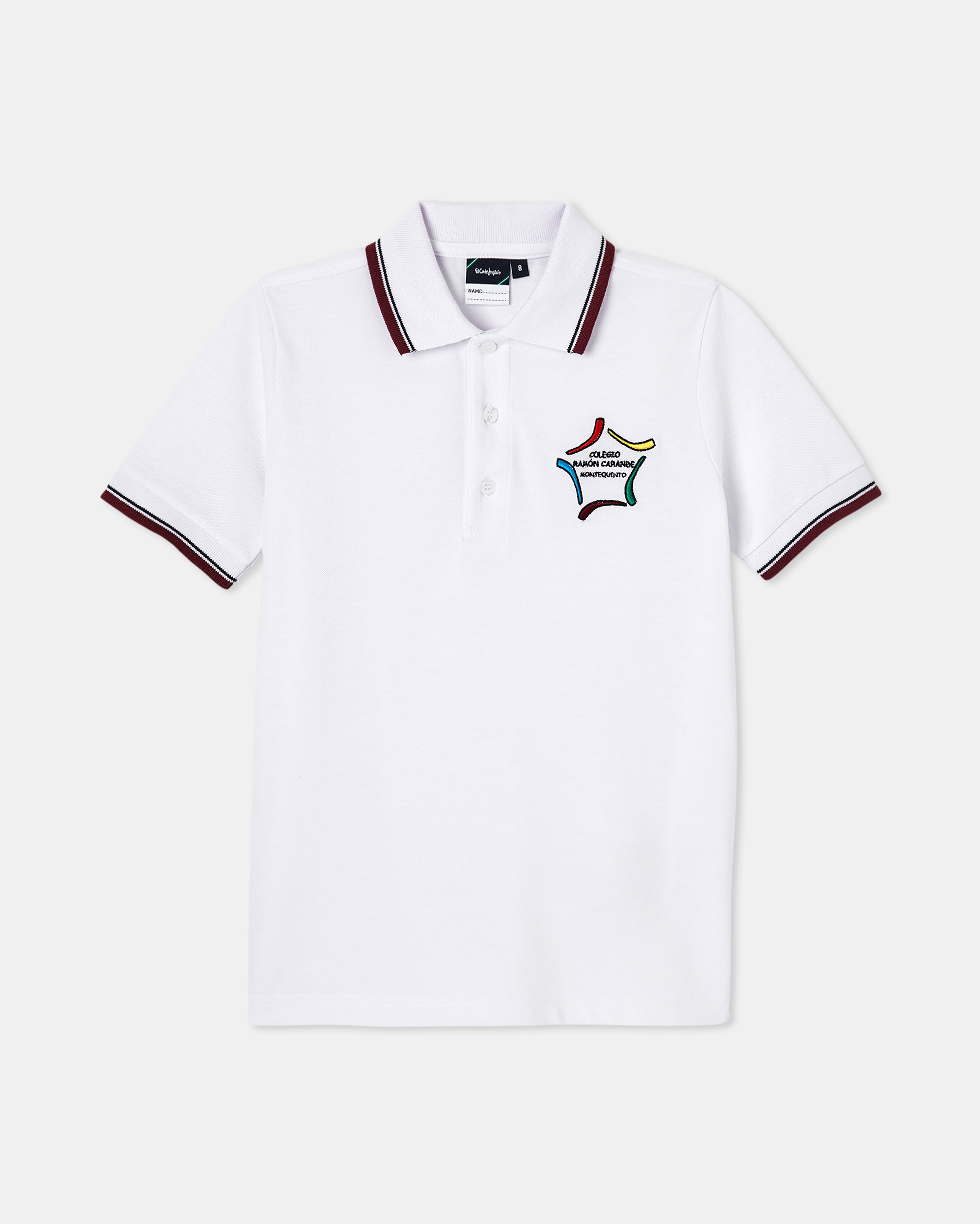 Imagen 1 de Polo manga corta de uniformes Blanco