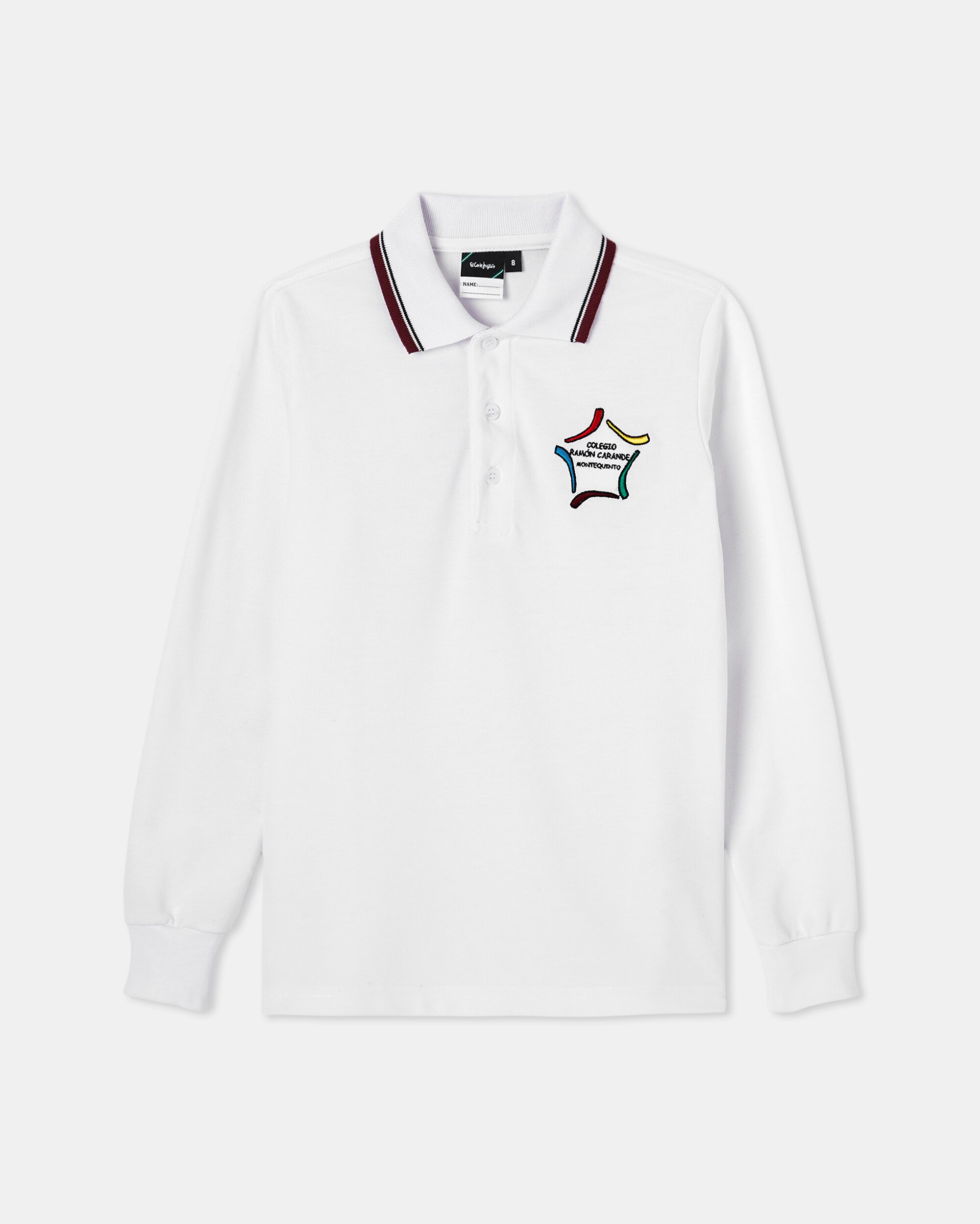 Imagen 1 de Polo manga larga de uniformes Blanco
