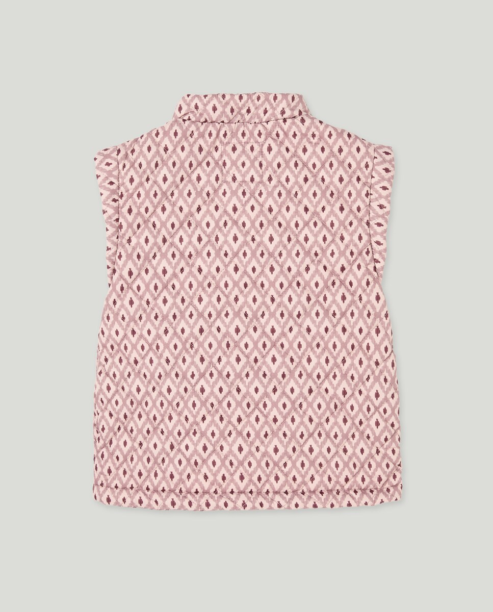 Chaleco niña acolchado forrado 220 Rosa palo-2