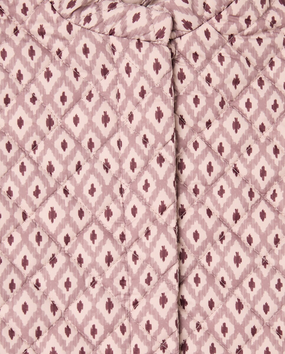Chaleco niña acolchado forrado 220 Rosa palo-3