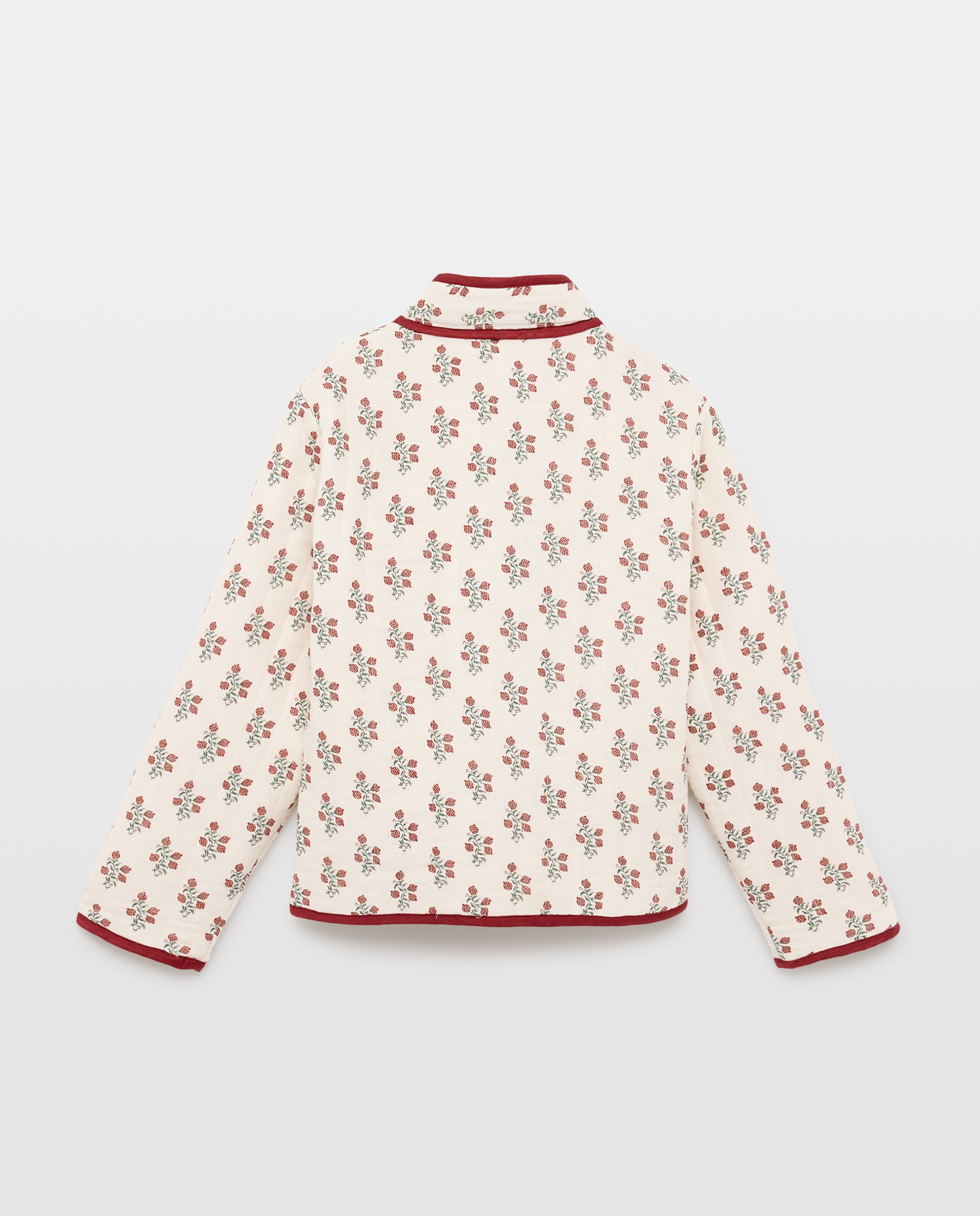 Chaqueta niña acolchado ligero 120 Crudo-2