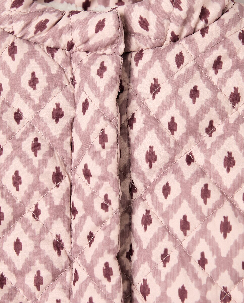 Chaleco bebé acolchado forrado 220 Rosa palo-3