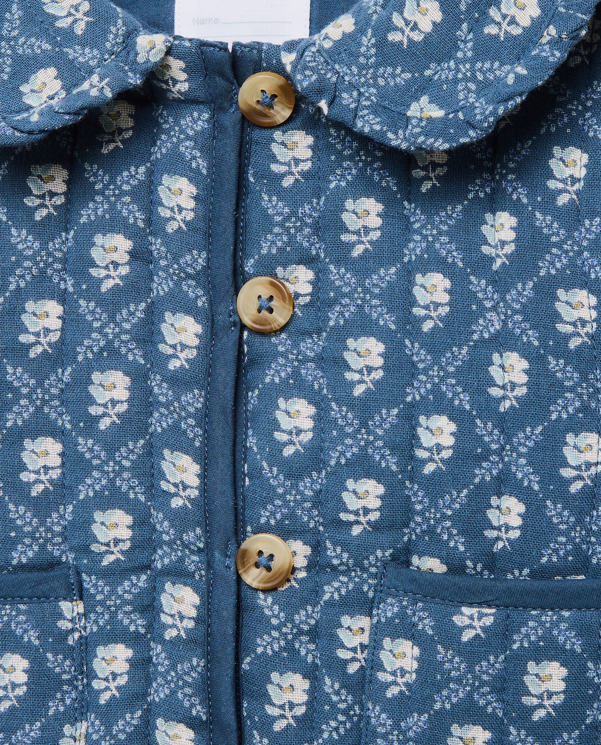 Chaqueta bebé niña de gasa 430 Azul oscuro-3