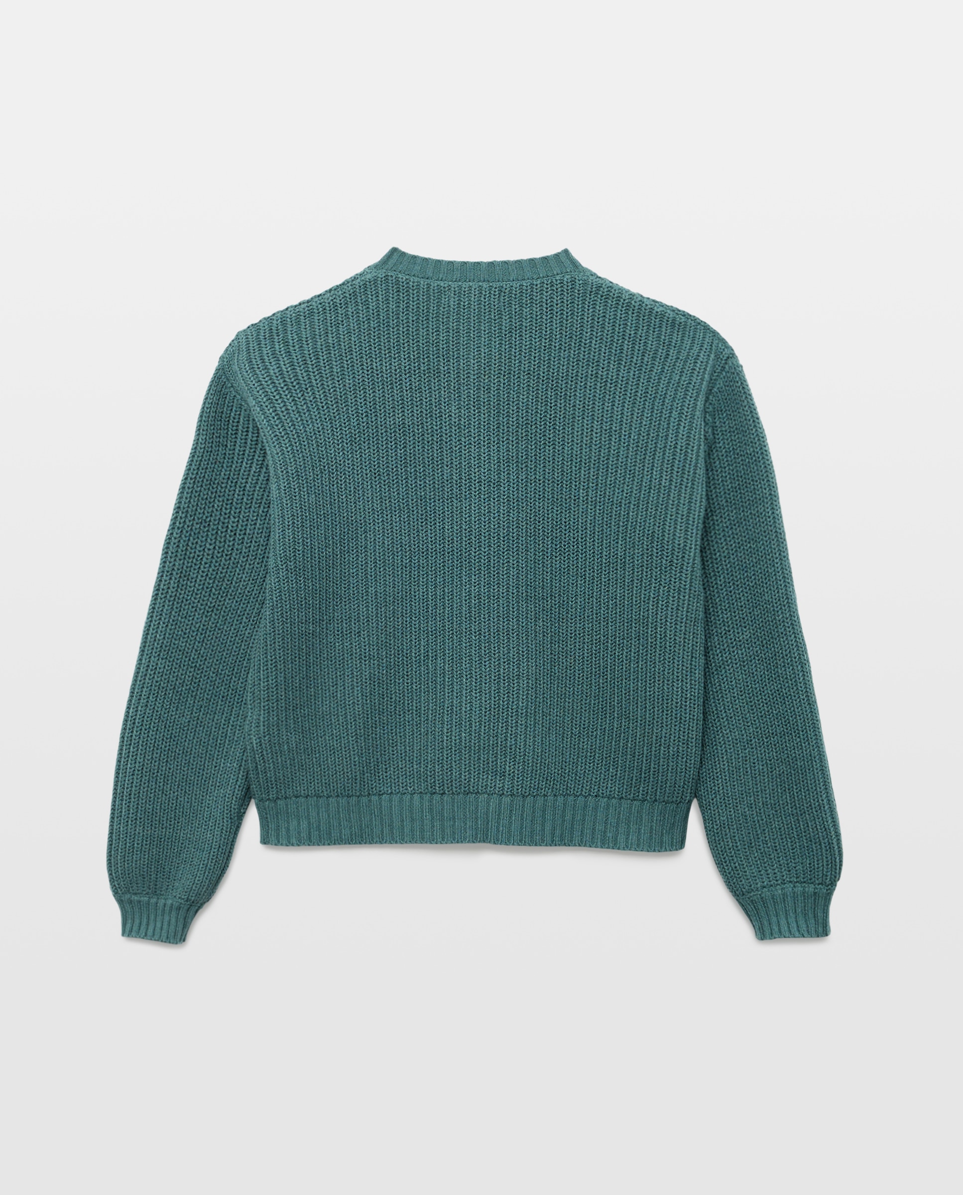 Chaqueta niña cuello caja Verde-2