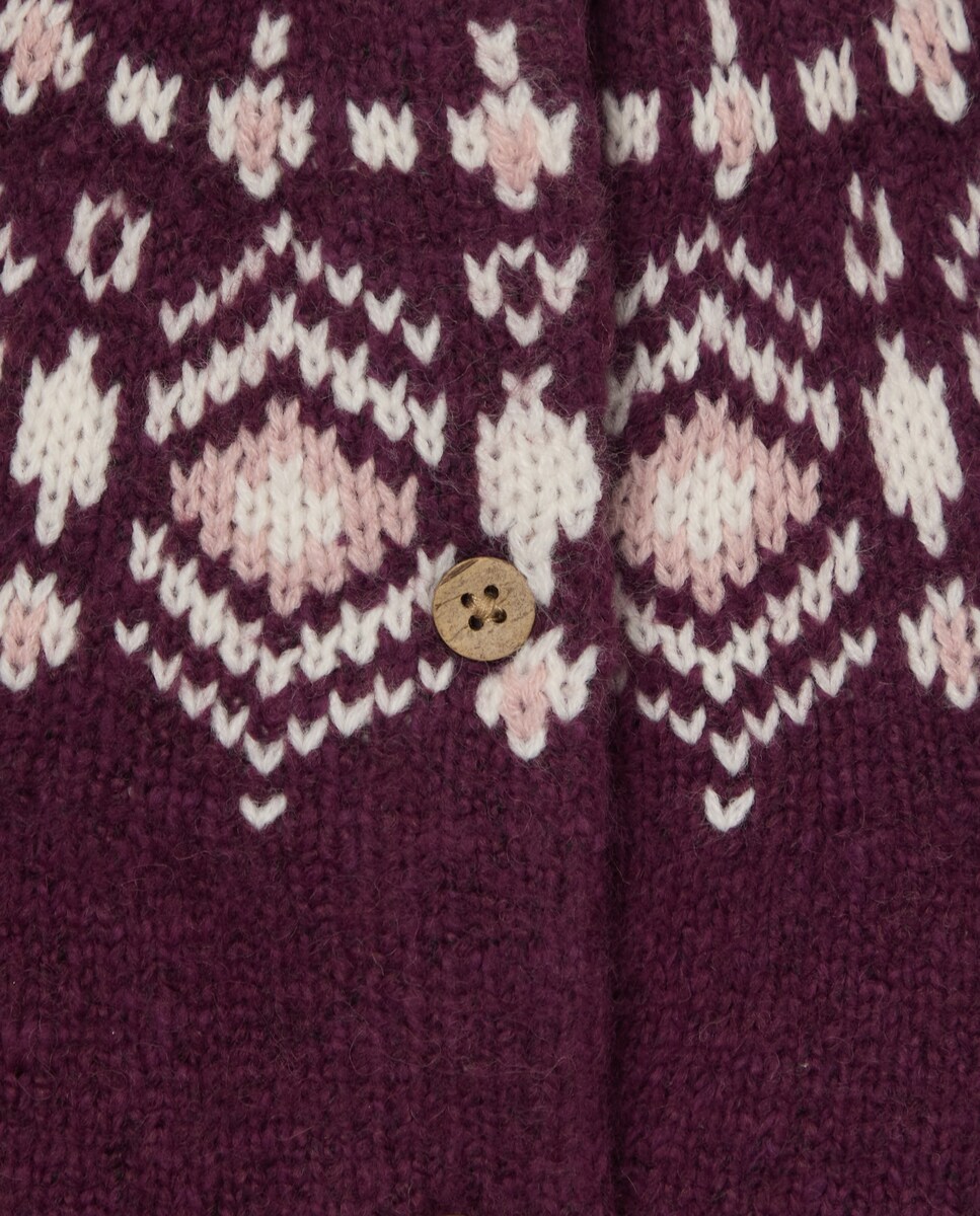 Chaqueta bebé greca entera 220 Rosa palo-3