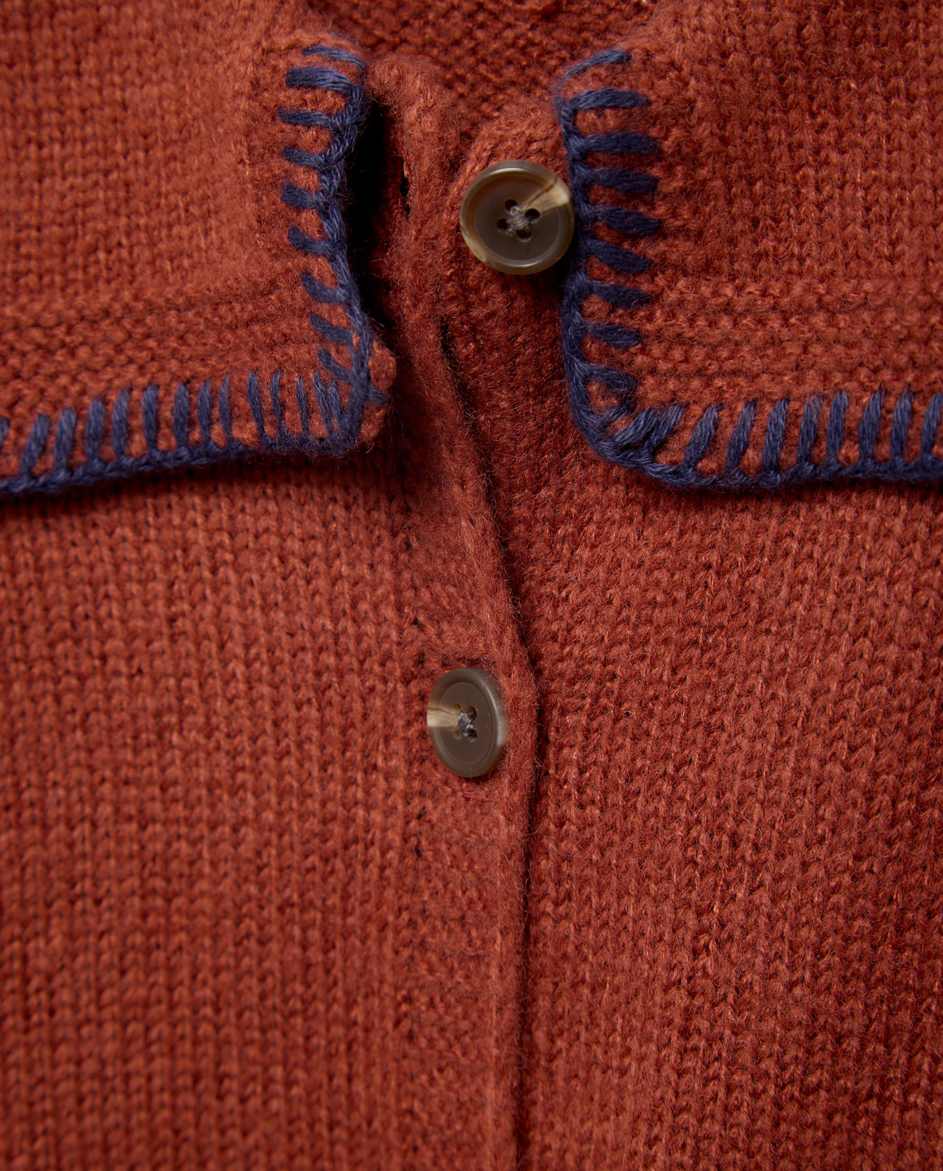 Chaqueta bebé cuello marinero Naranja quemado-3