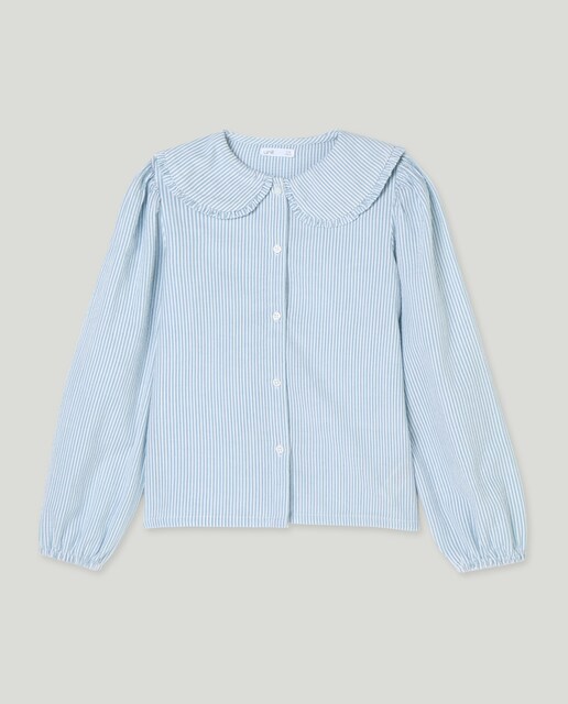 Imagen 0 de Blusa niña cuello rayas