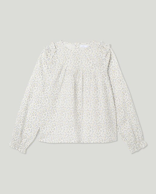 Imagen 0 de Blusa niña volante hombros