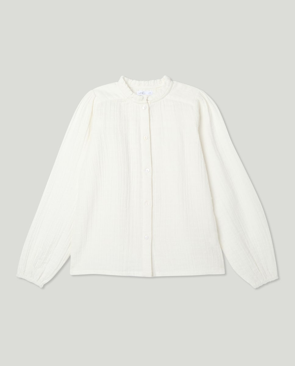 Blusa niña plumeti Blanco-1