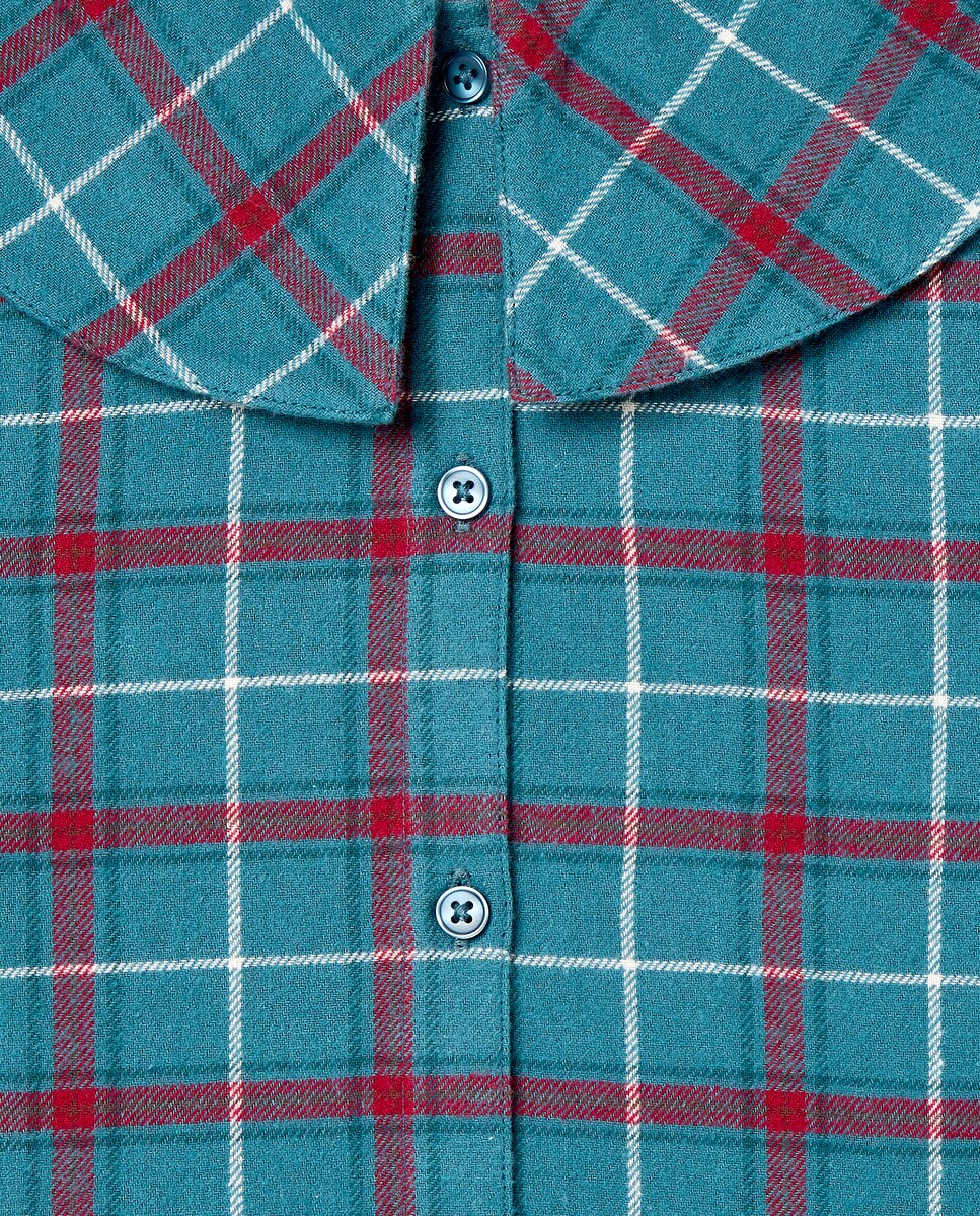 Blusa niña franela navidad Verde-3