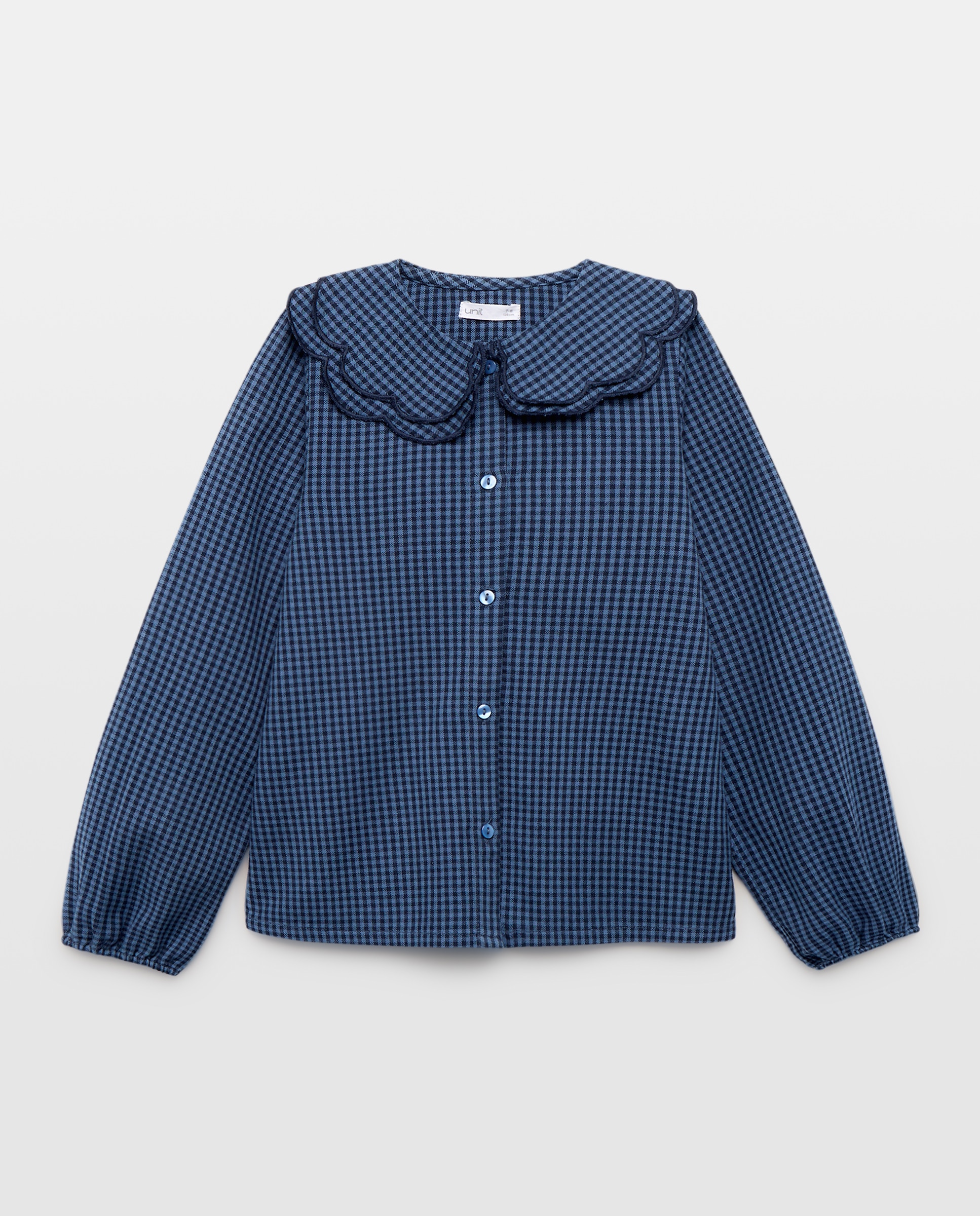 Imagen 0 de Blusa niña cuello con festón