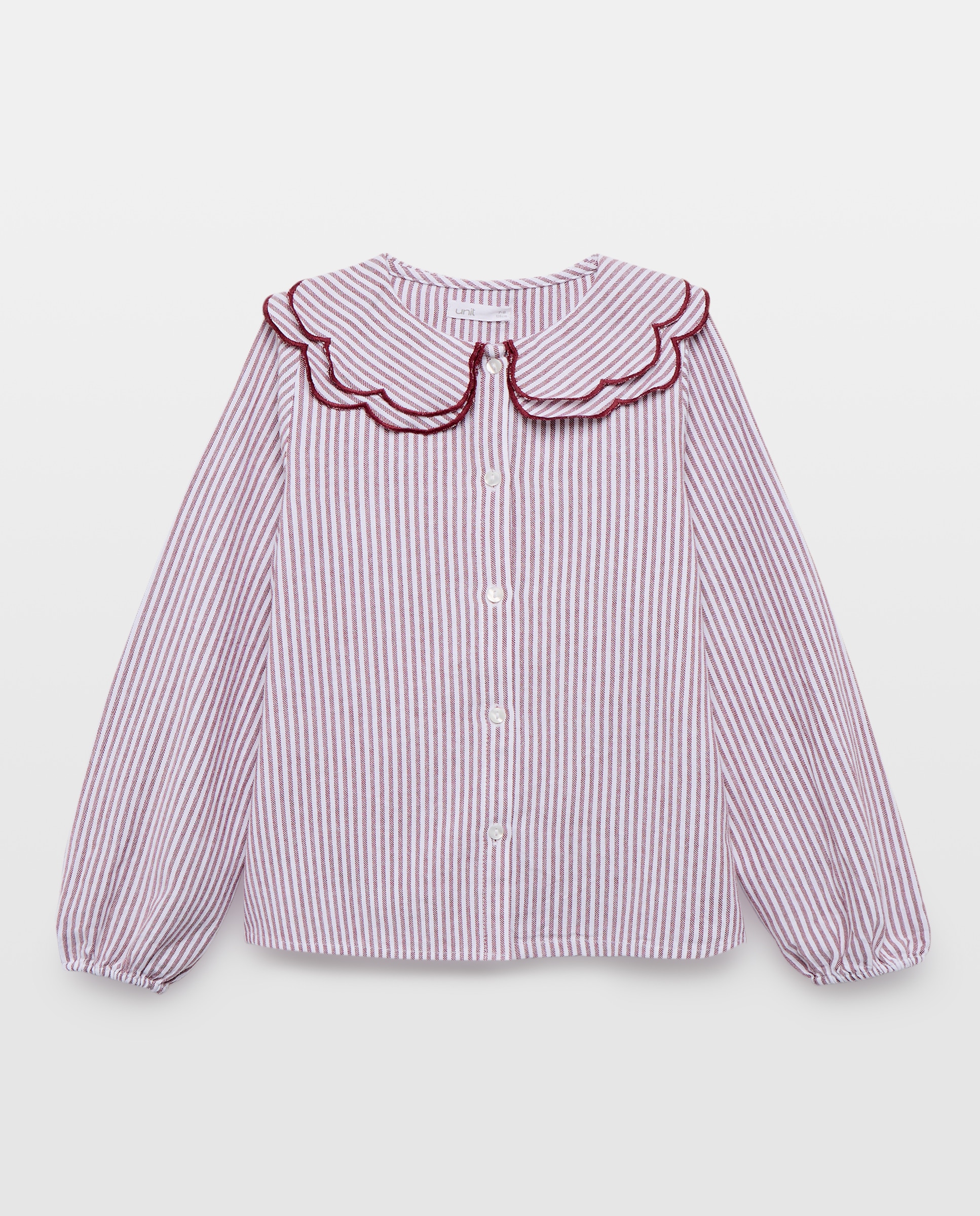 Imagen 0 de Blusa niña cuello con festón