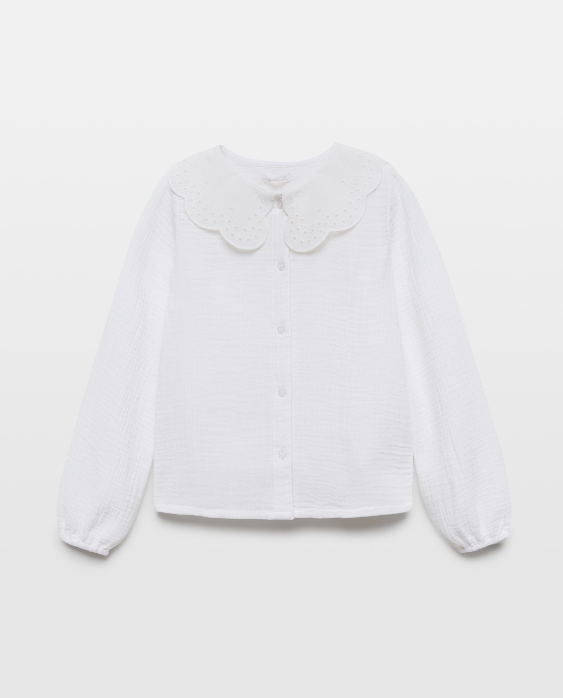 Imagen 0 de Blusa niña con cuello troquelado