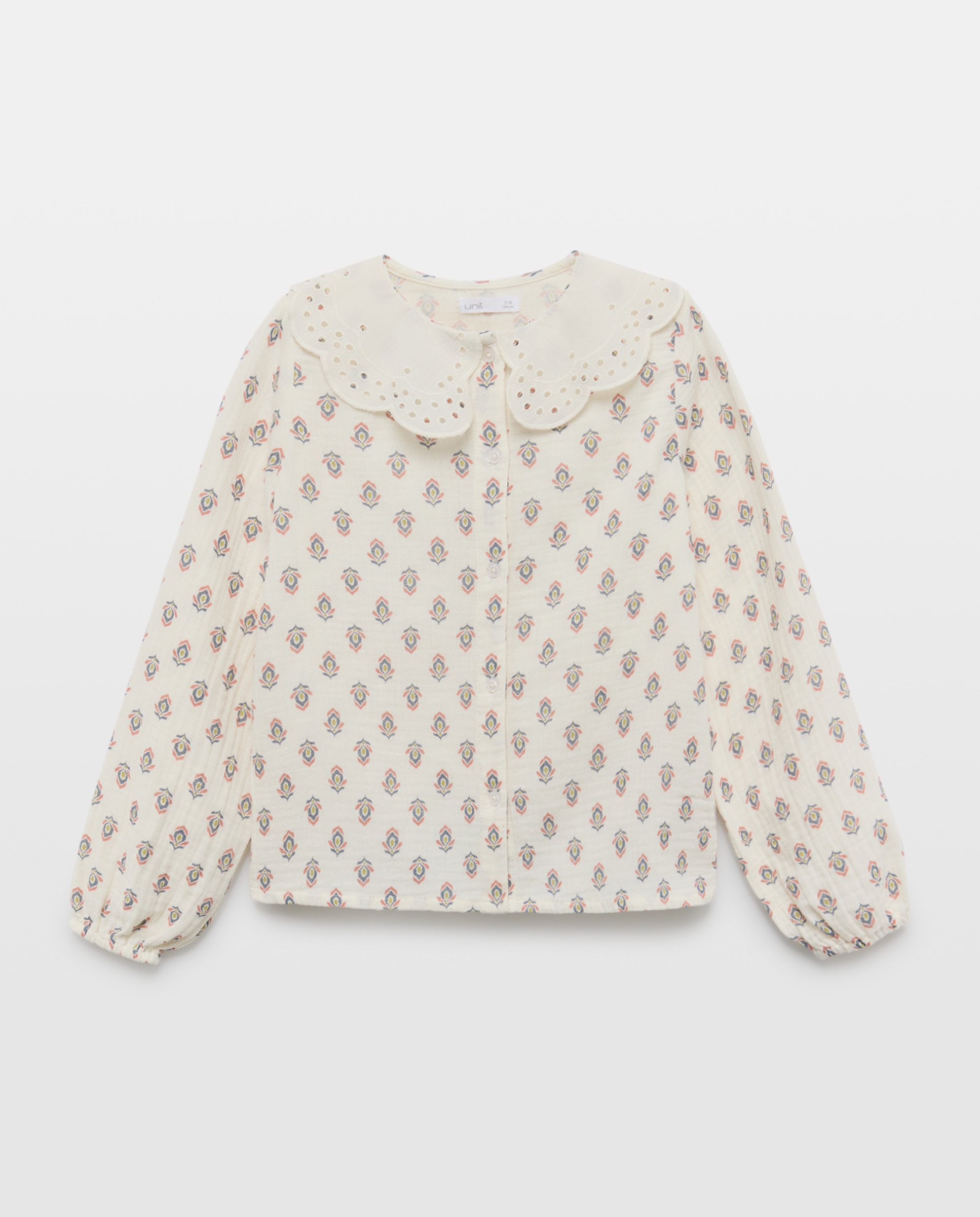 Imagen 0 de Blusa niña con cuello troquelado