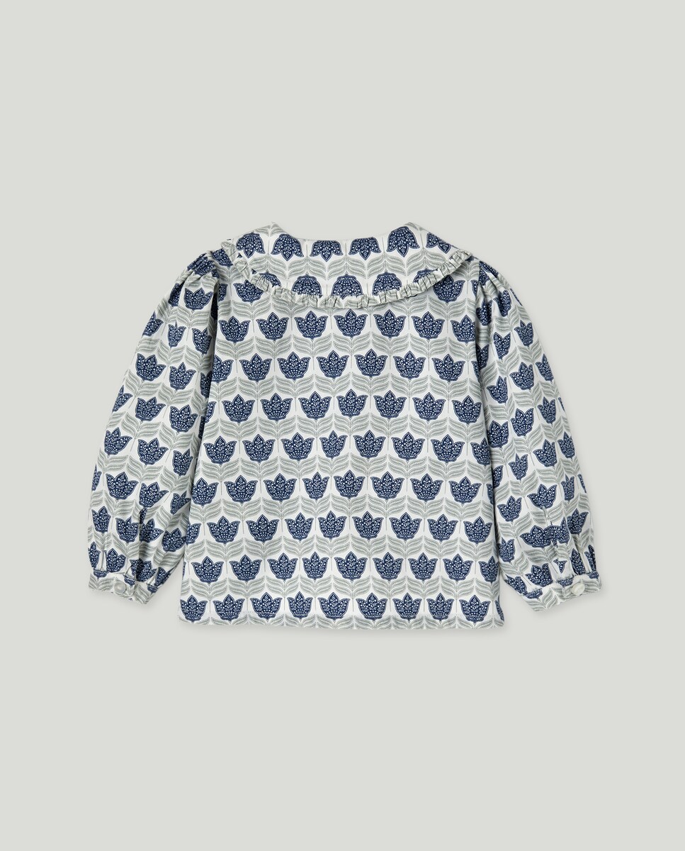 Blusa bebé estampada 400 Azul-2