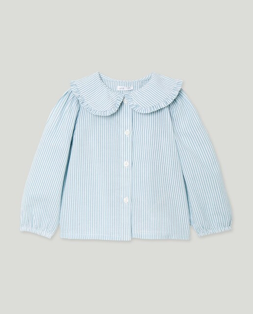 Imagen 0 de Blusa bebé cuello rayas