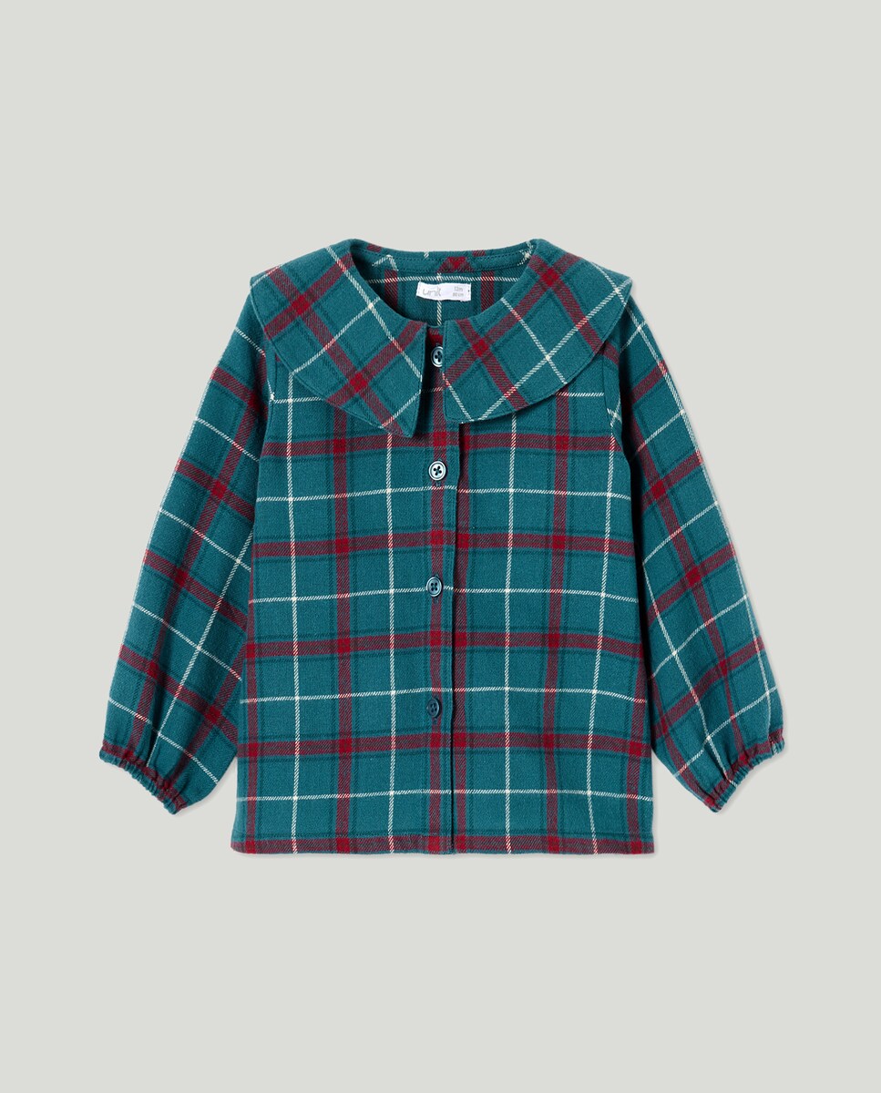 Blusa bebé franela navidad Verde-1