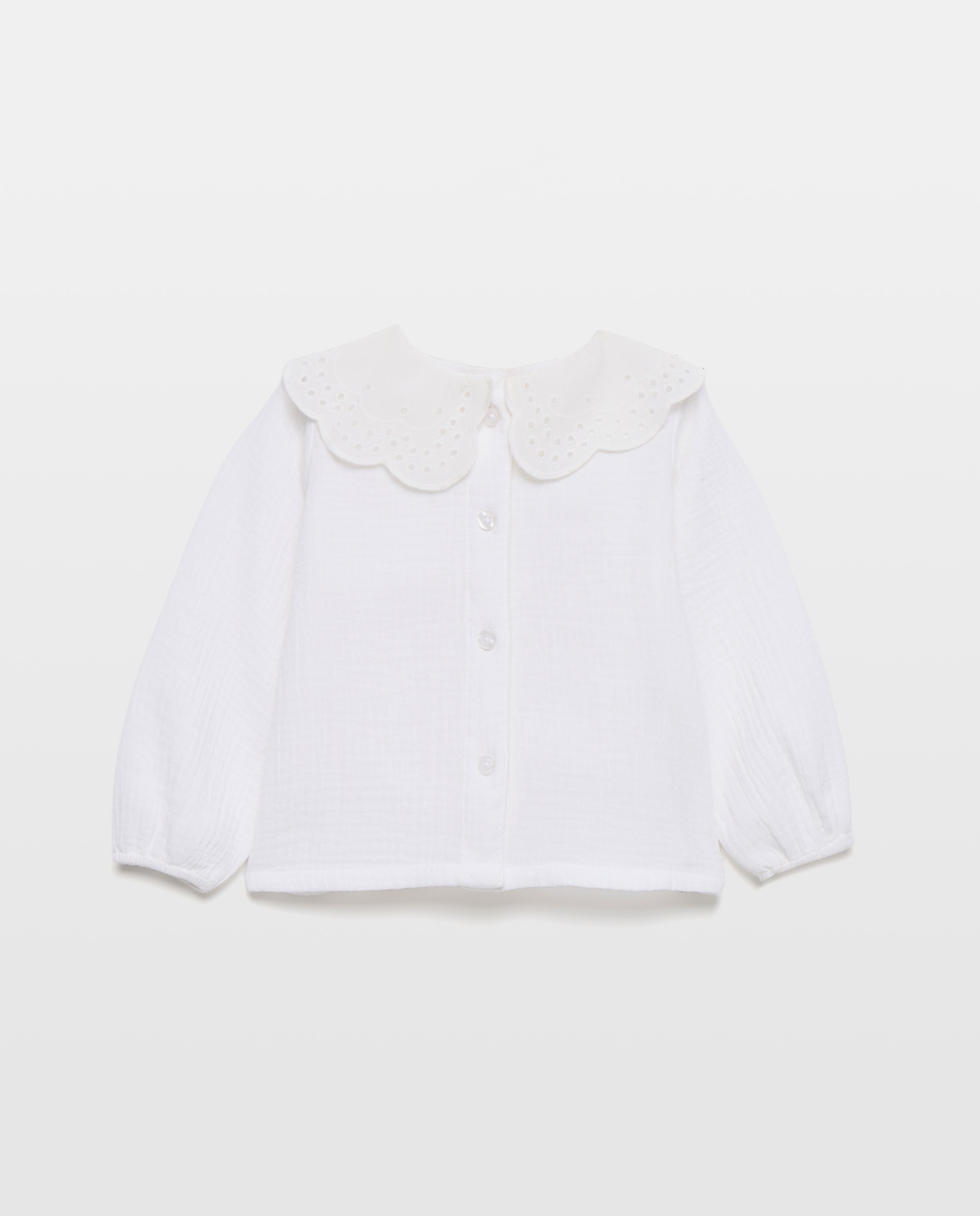 Imagen 0 de Blusa bebé niña con cuello troquelado