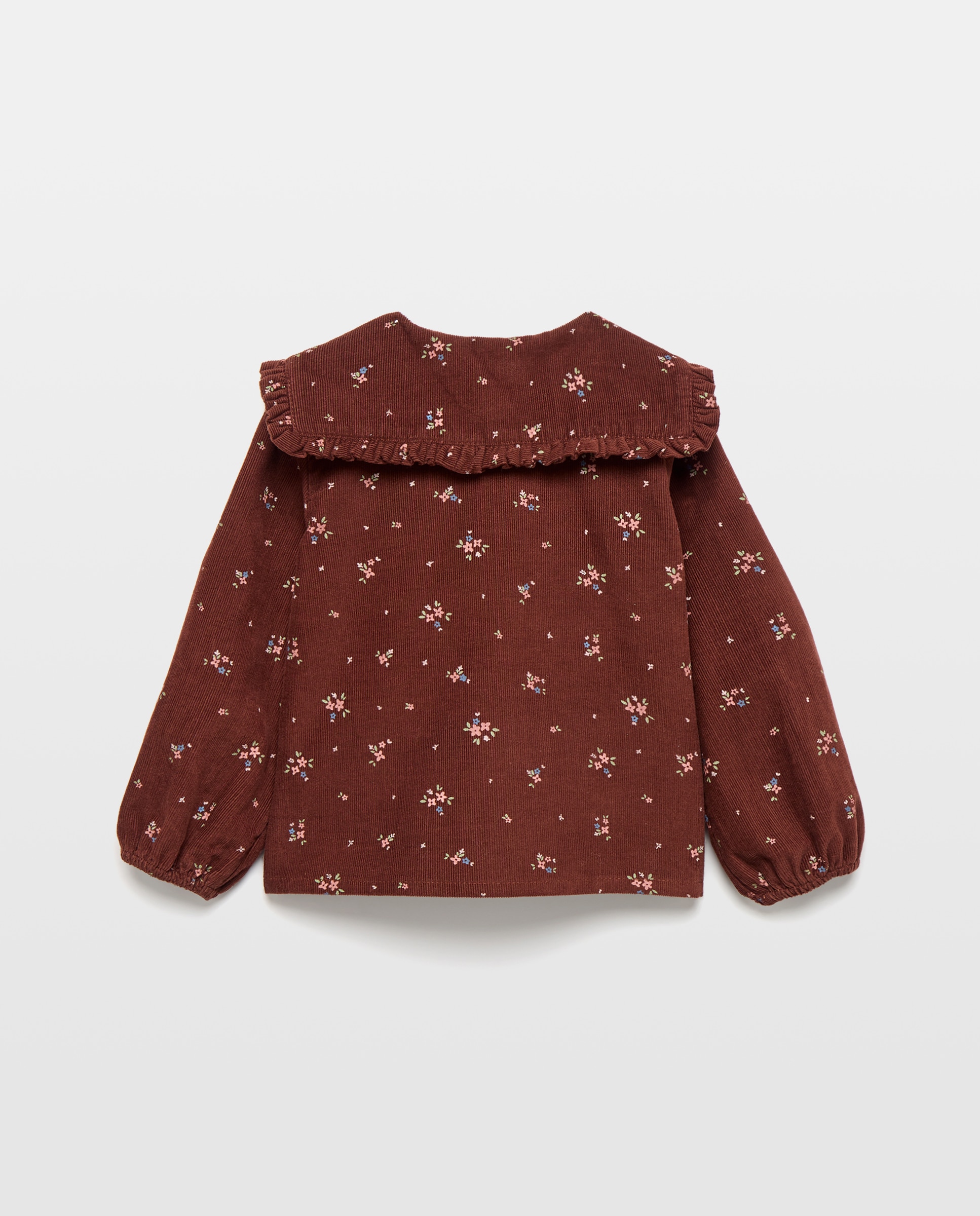 Blusa bebé niña de pana set Azafrán-2