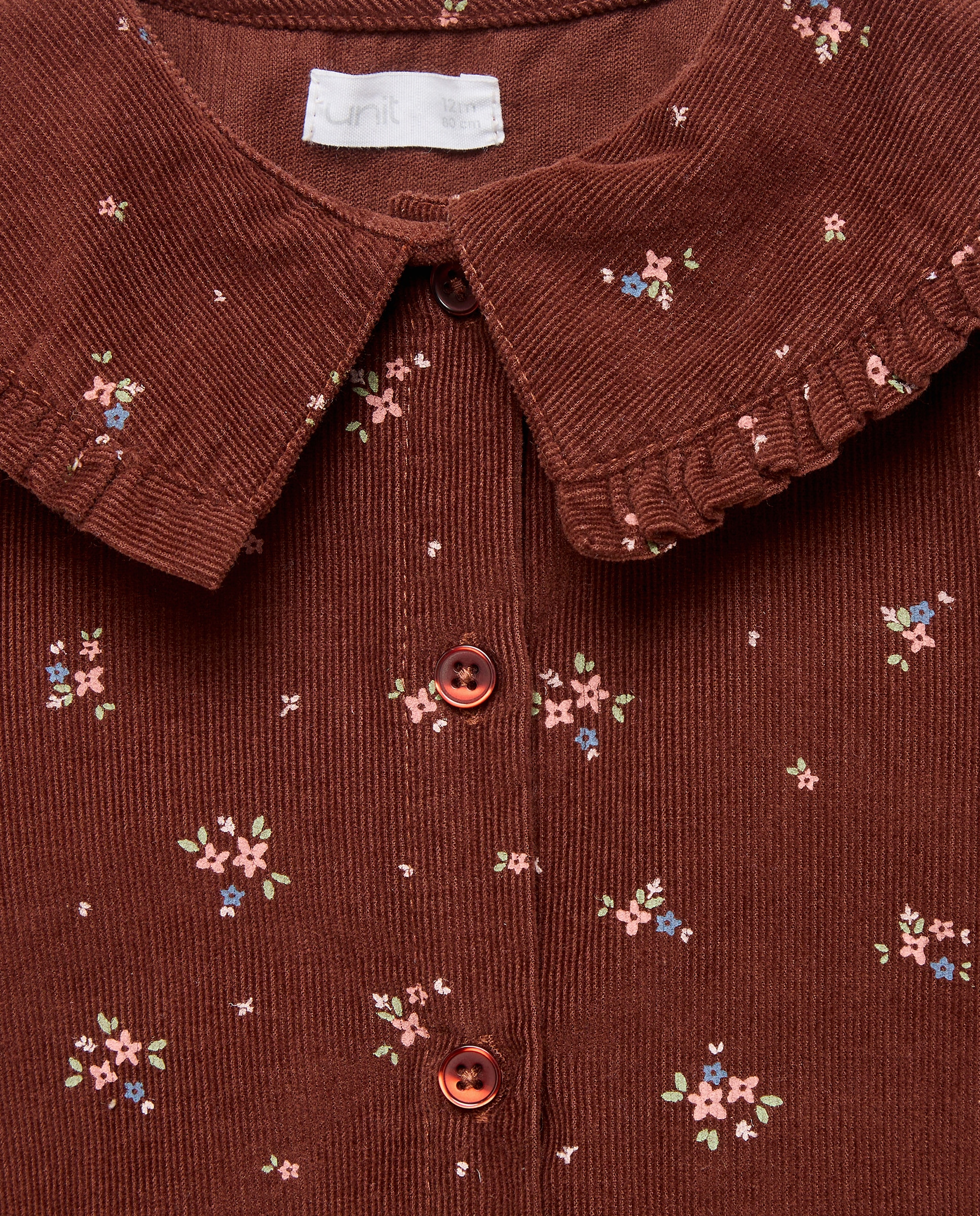 Blusa bebé niña de pana set Azafrán-3