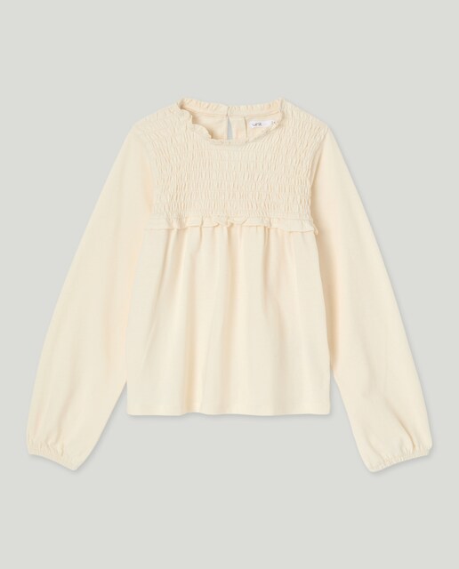 Imagen 0 de Camiseta niña cuello smock