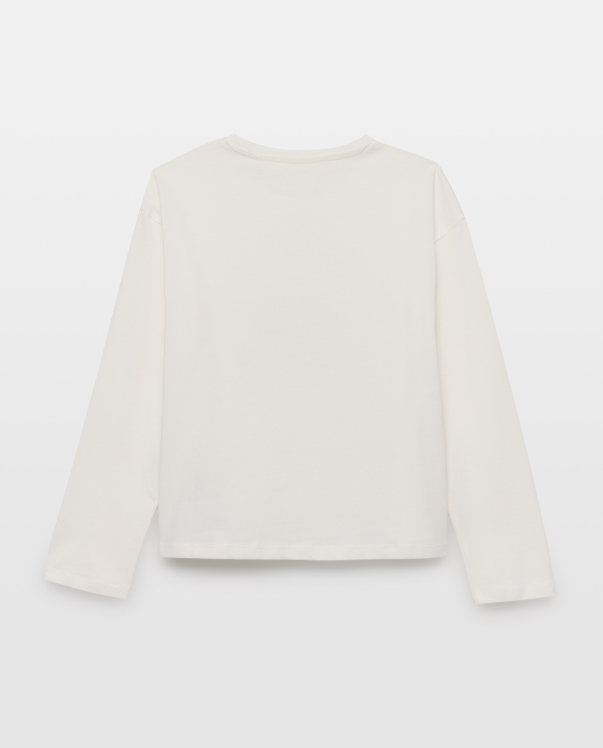 Camiseta niña solidaria Blanco roto-2