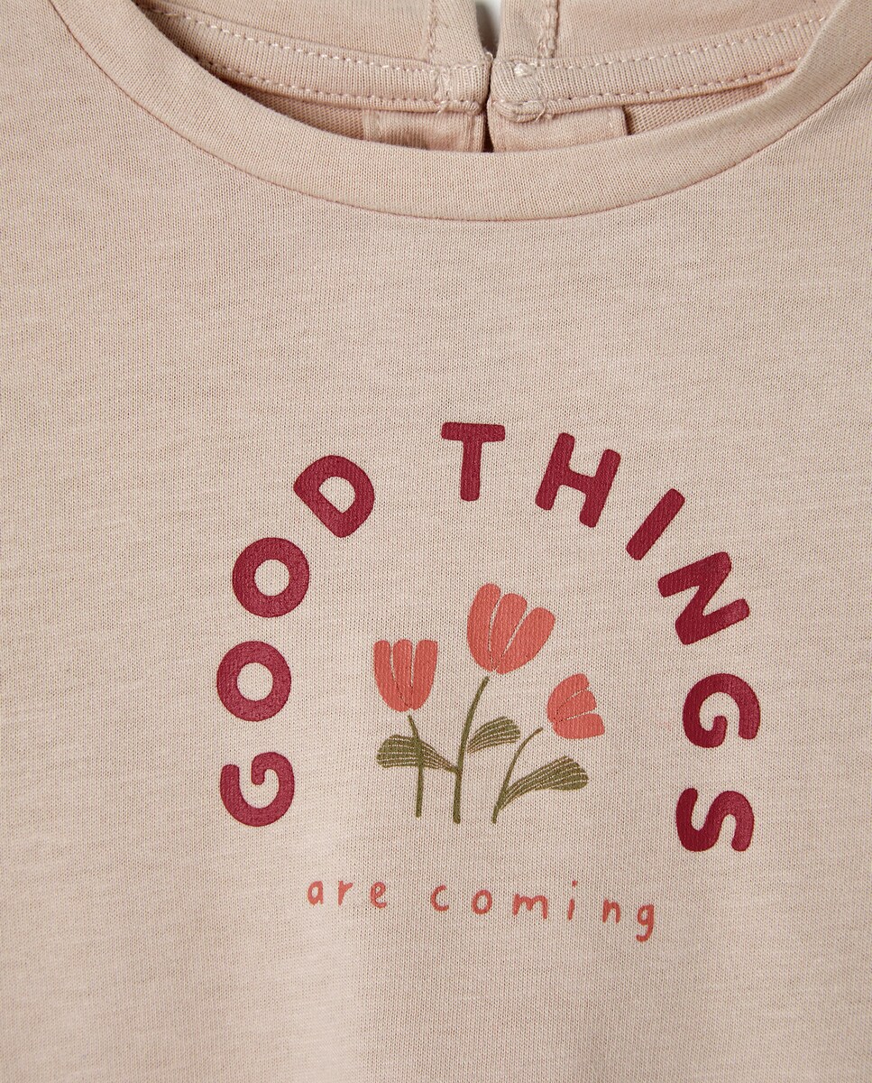 Camiseta bebé solidaria 250 Nude-3