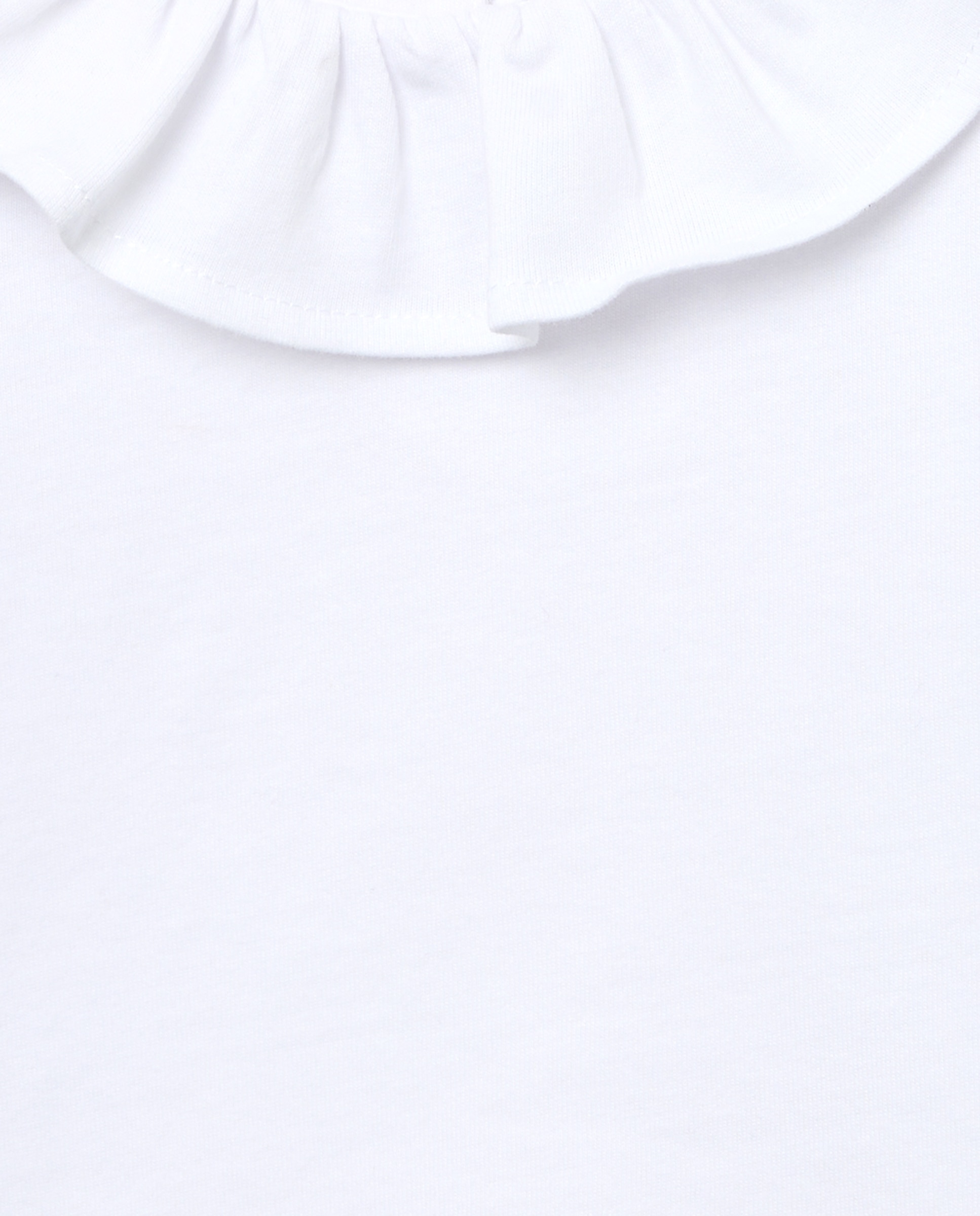 Camiseta bebé niña con cuello Blanco-3