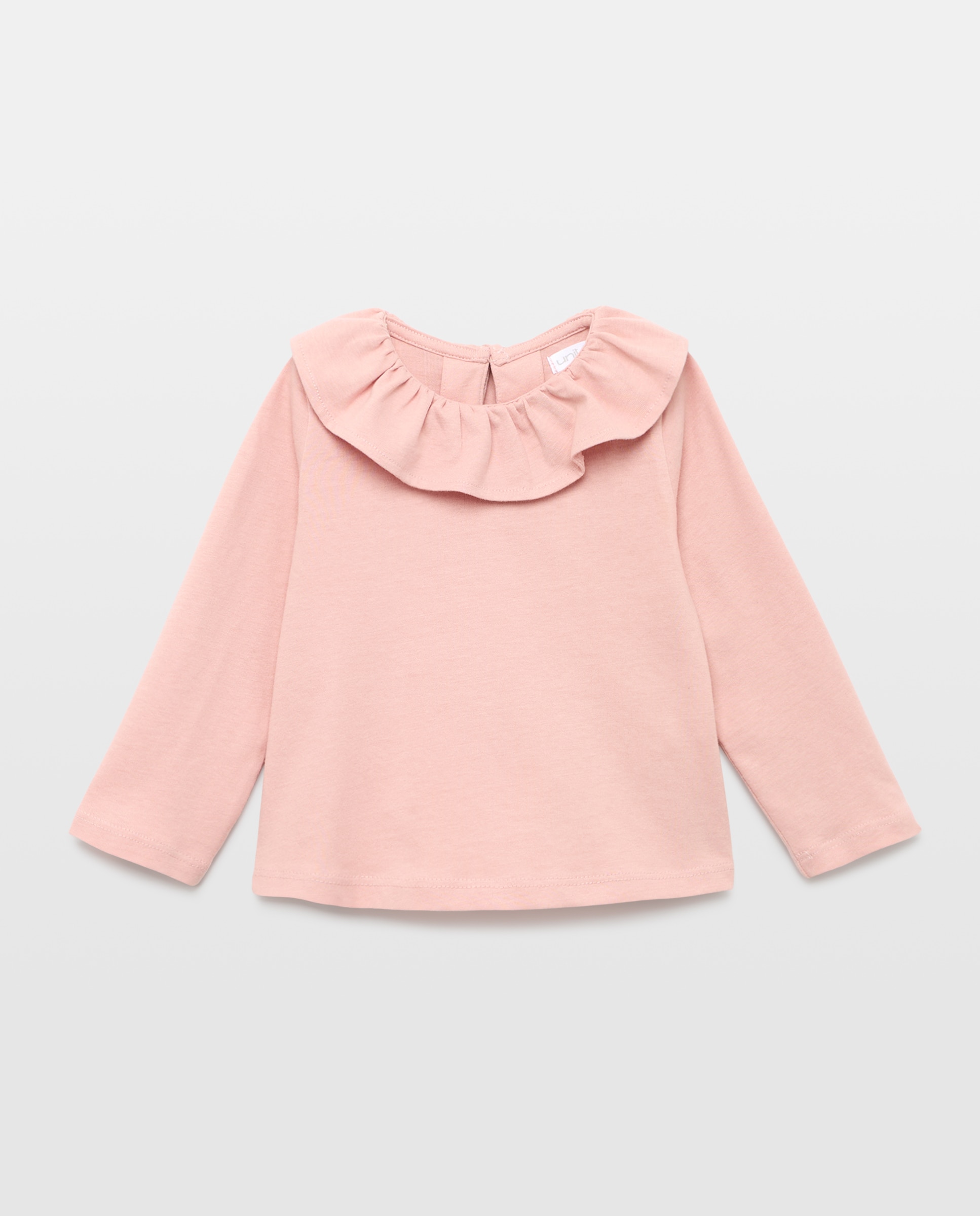 Camiseta bebé niña con cuello 250 Nude-1