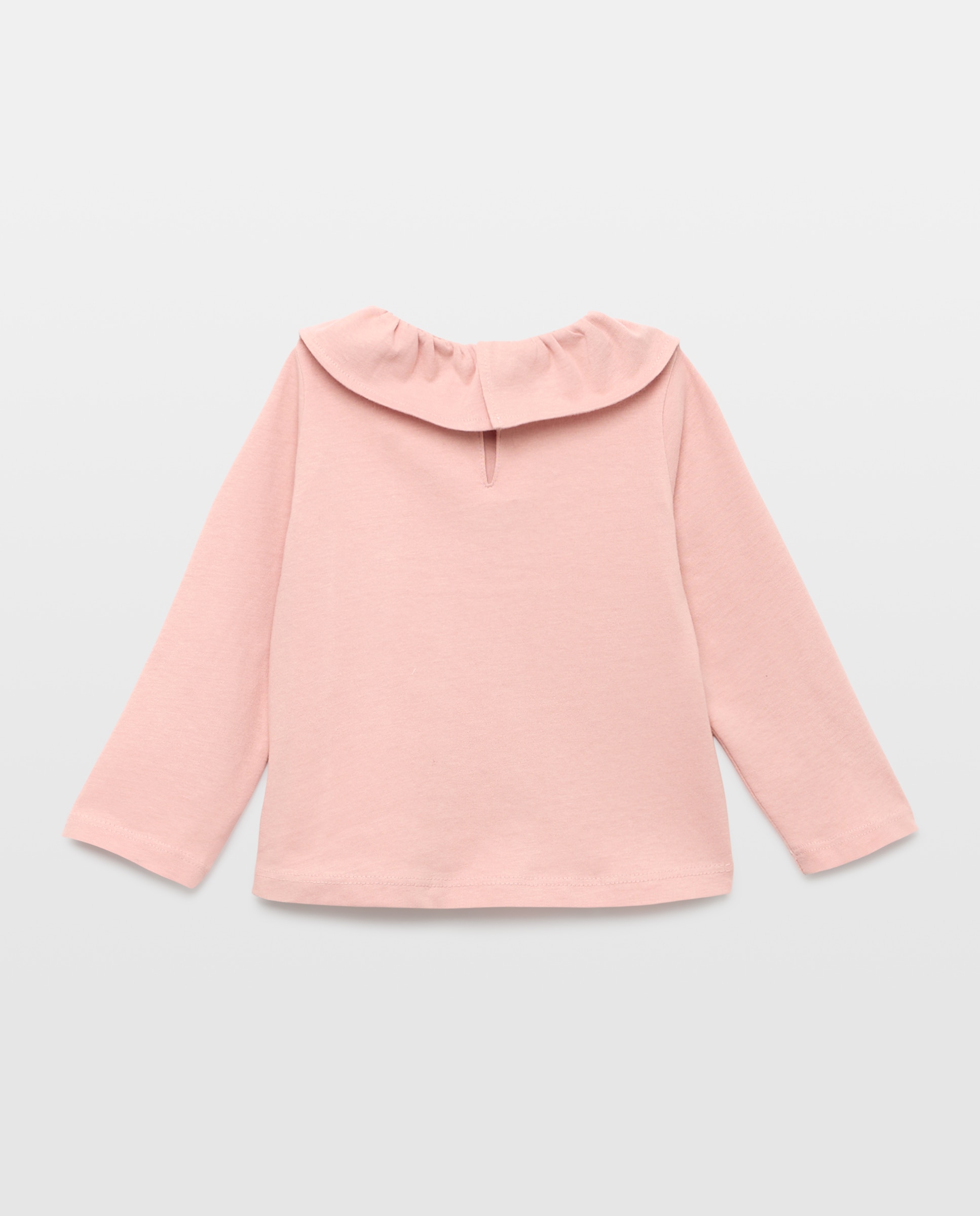 Camiseta bebé niña con cuello 250 Nude-2