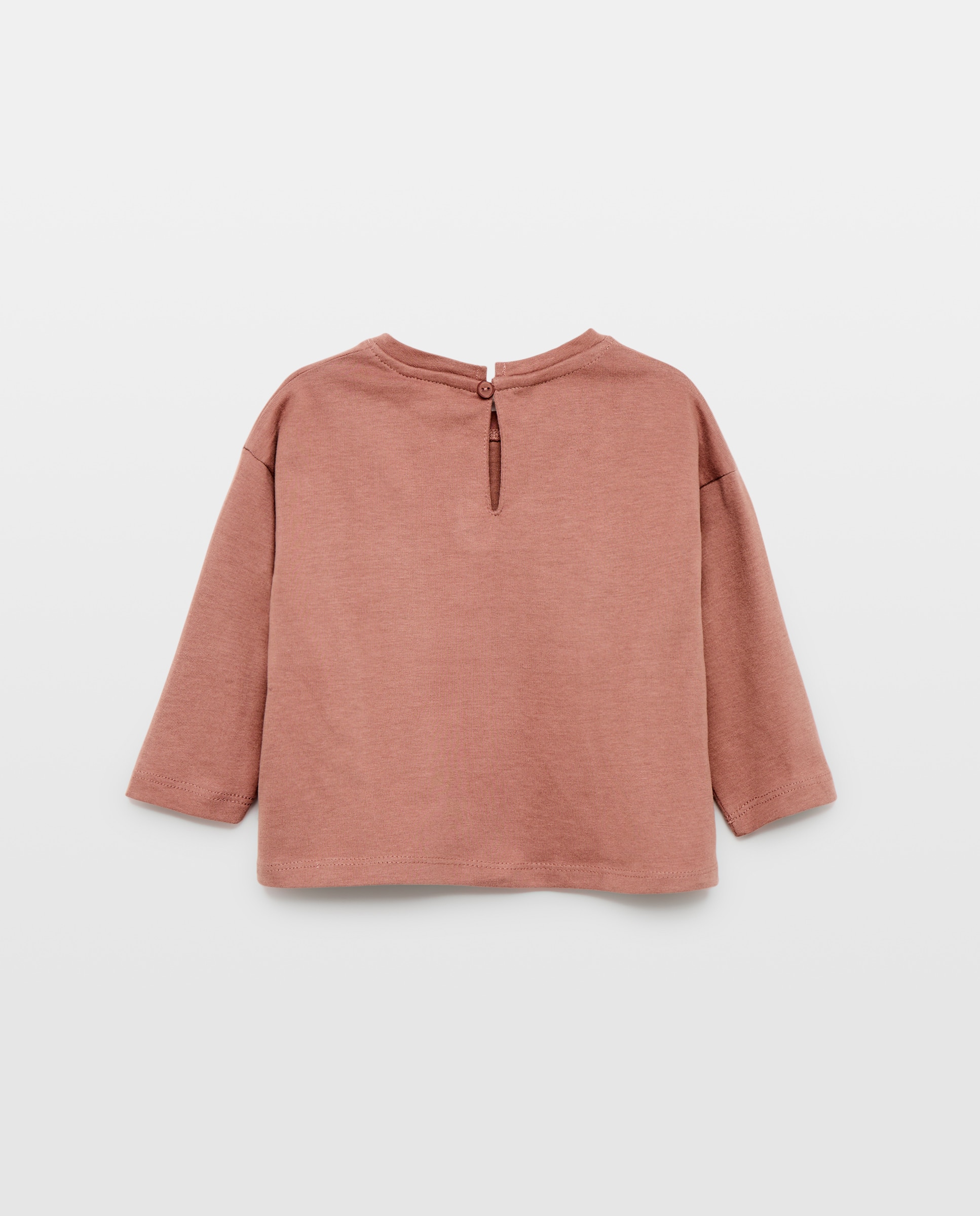 Camiseta bebé niña solidaria 230 Rosa oscuro-2