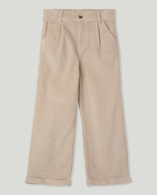 Imagen 0 de Pantalón niña ancho de pana gruesa