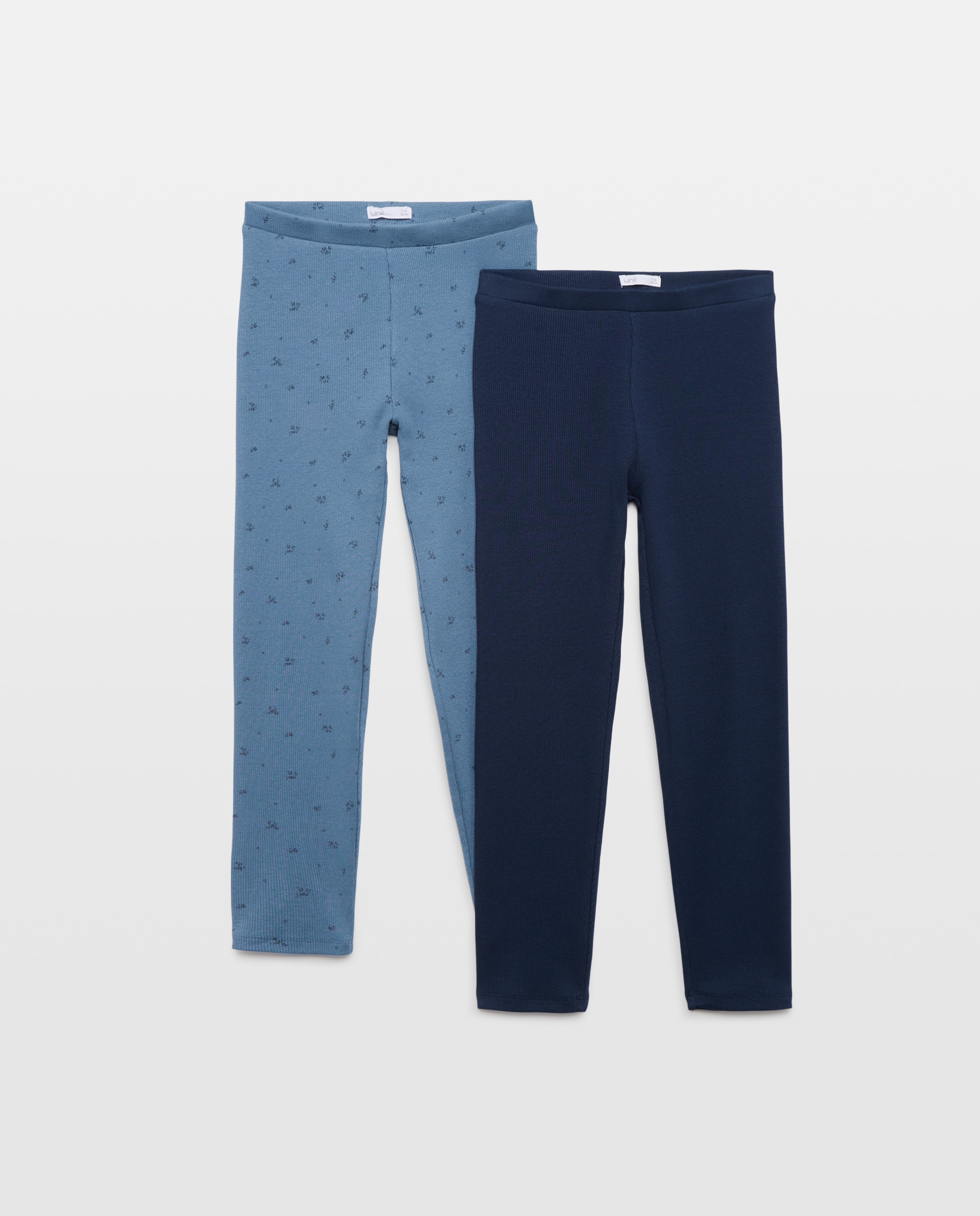 Imagen 0 de Pack 2 leggings niña canalé estampado y liso