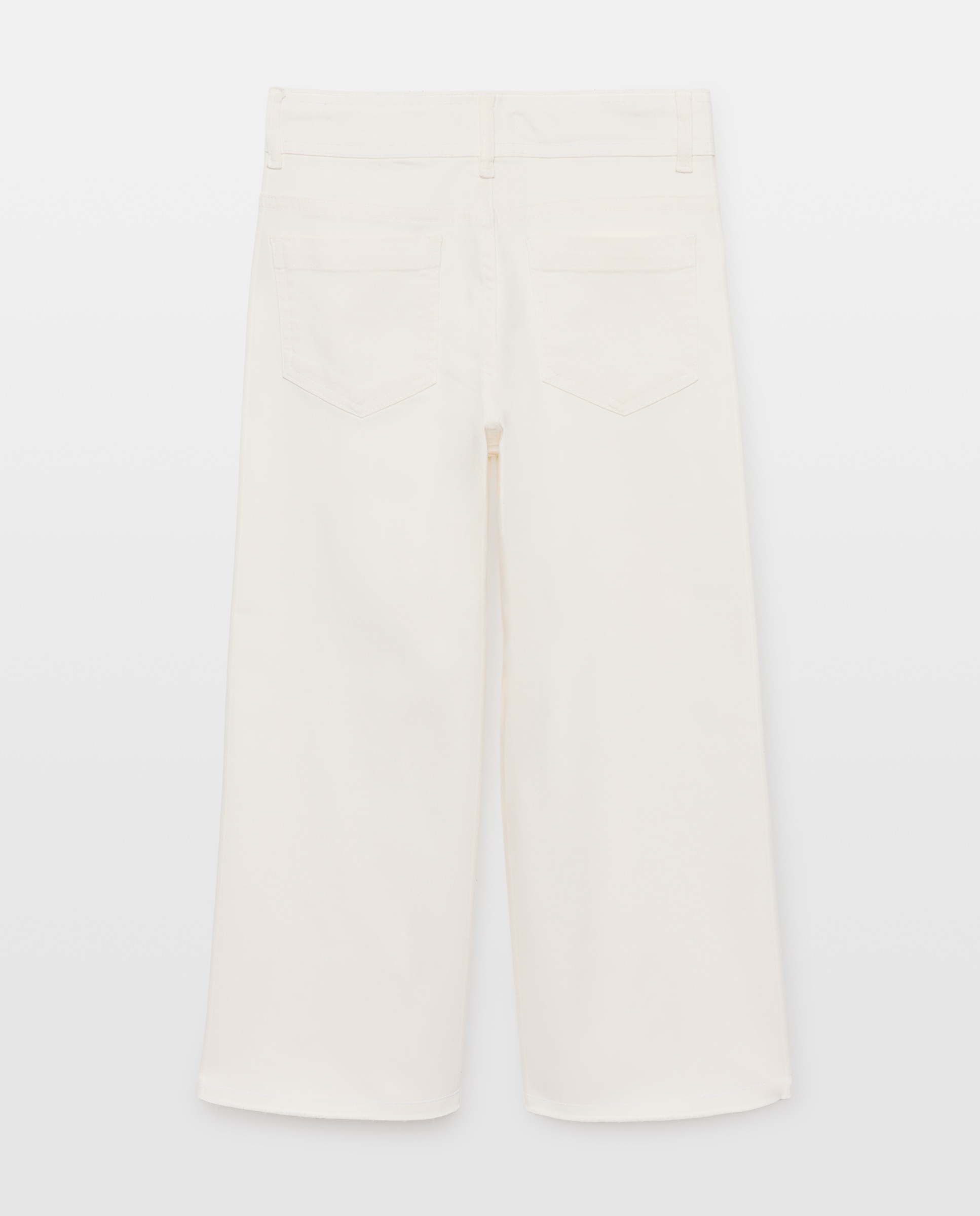 Pantalón niña botones 130 Marfil-2
