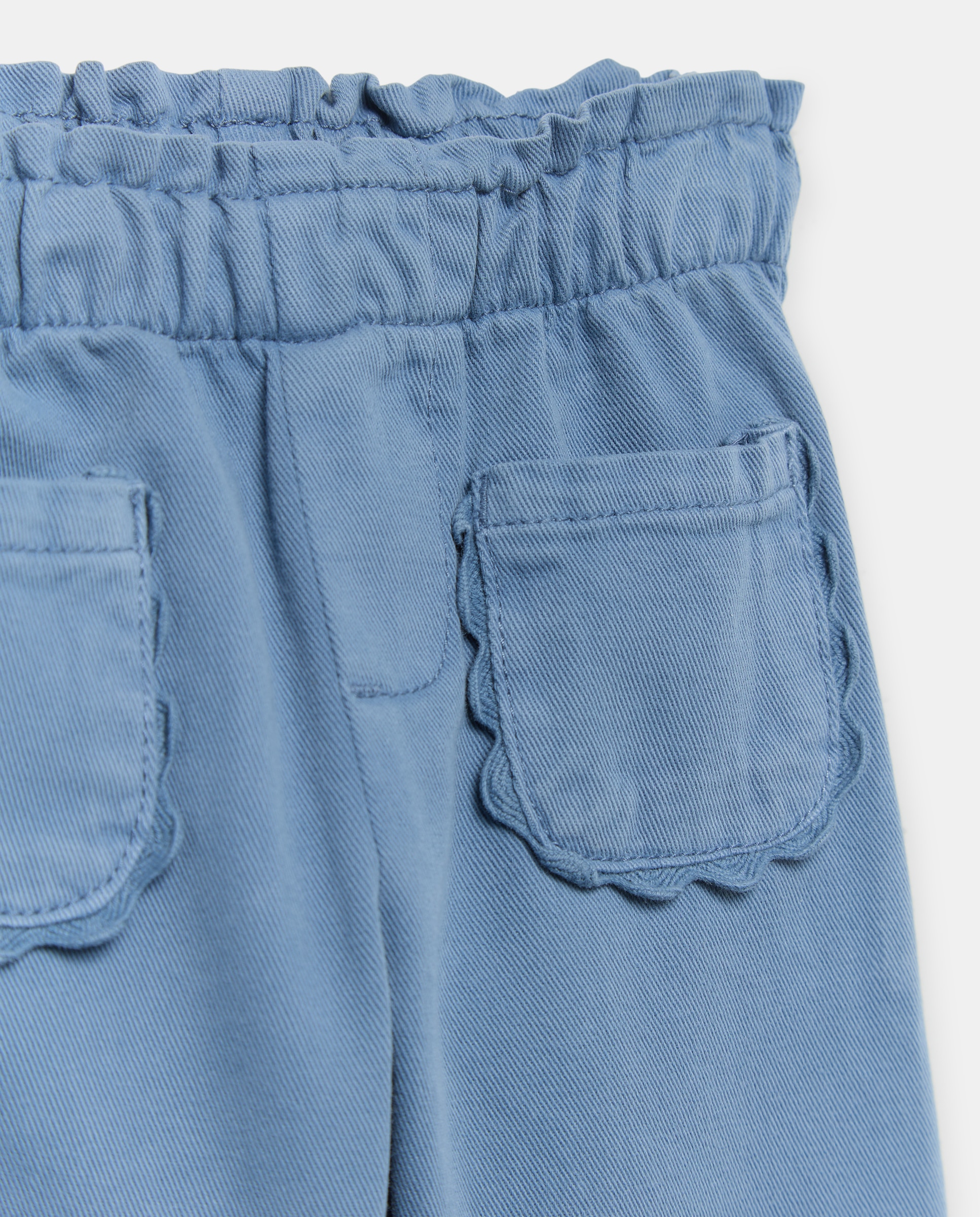 Pantalón bebé niña twill 400 Azul-3