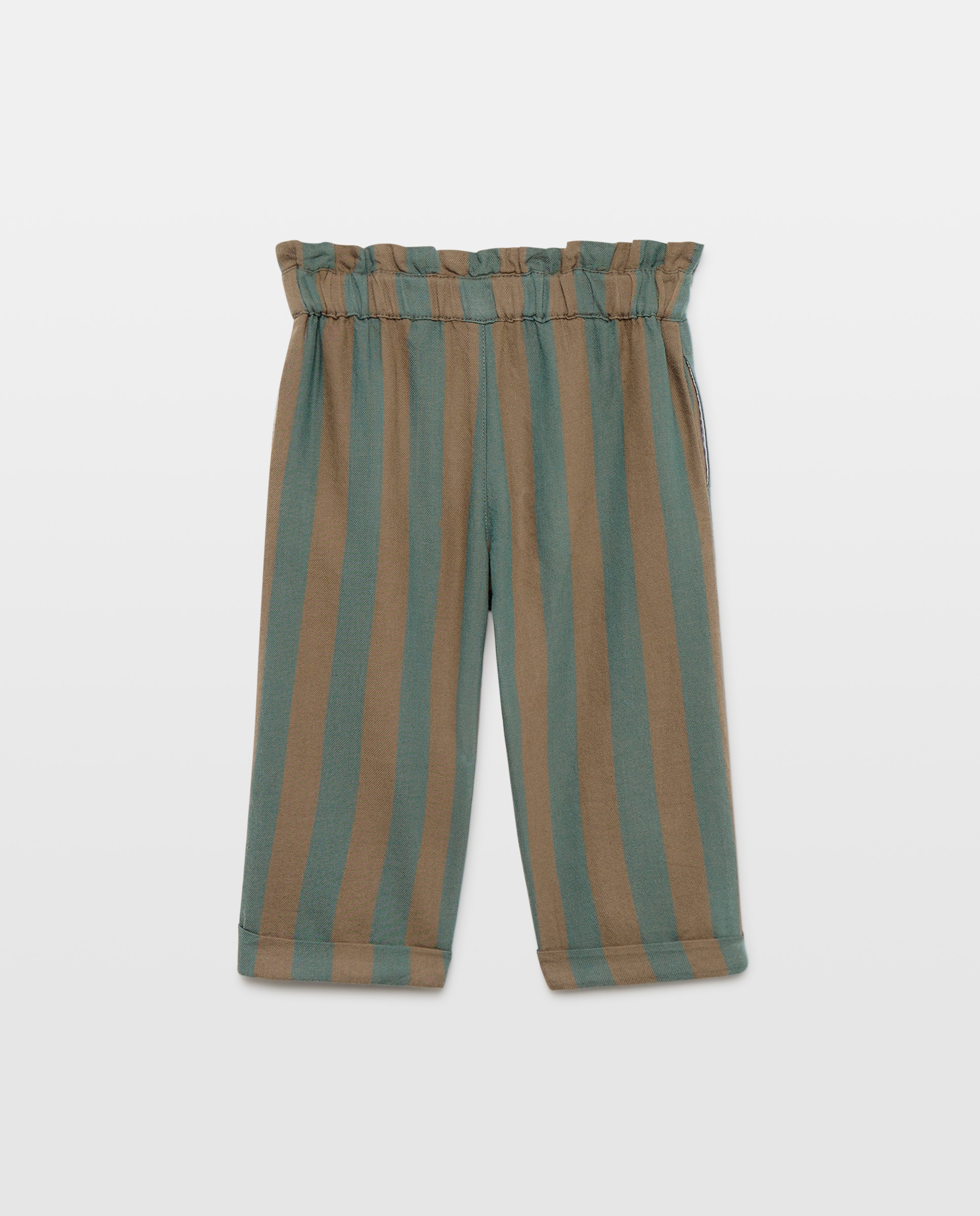 Pantalón bebé niña total look Verde Pato-2