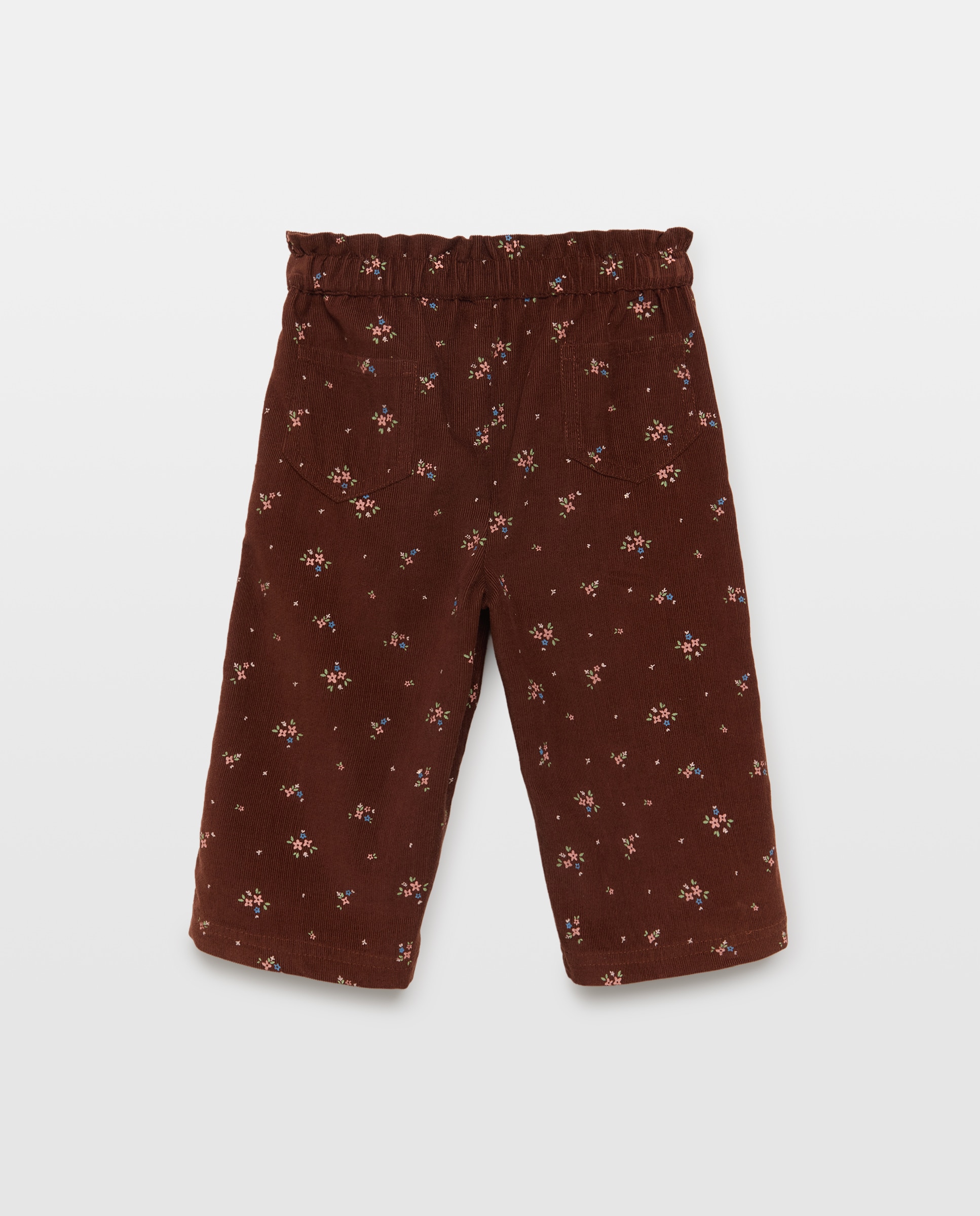 Pantalón bebé niña de pana set Papaya-2