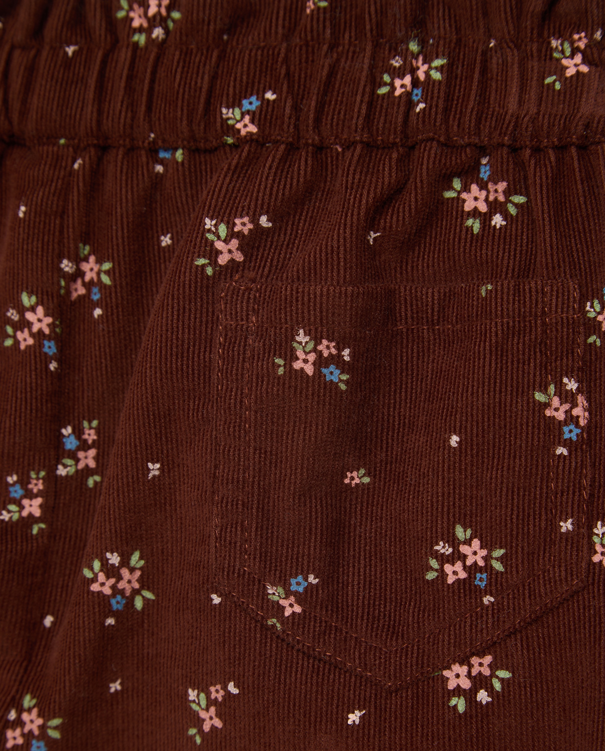 Pantalón bebé niña de pana set Papaya-3