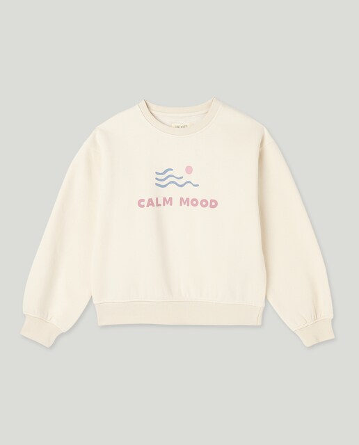 Imagen 0 de Sudadera niña basica cuello caja