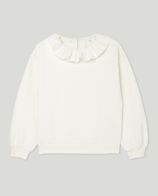 Imagen 0 de Sudadera niña con cuello volante