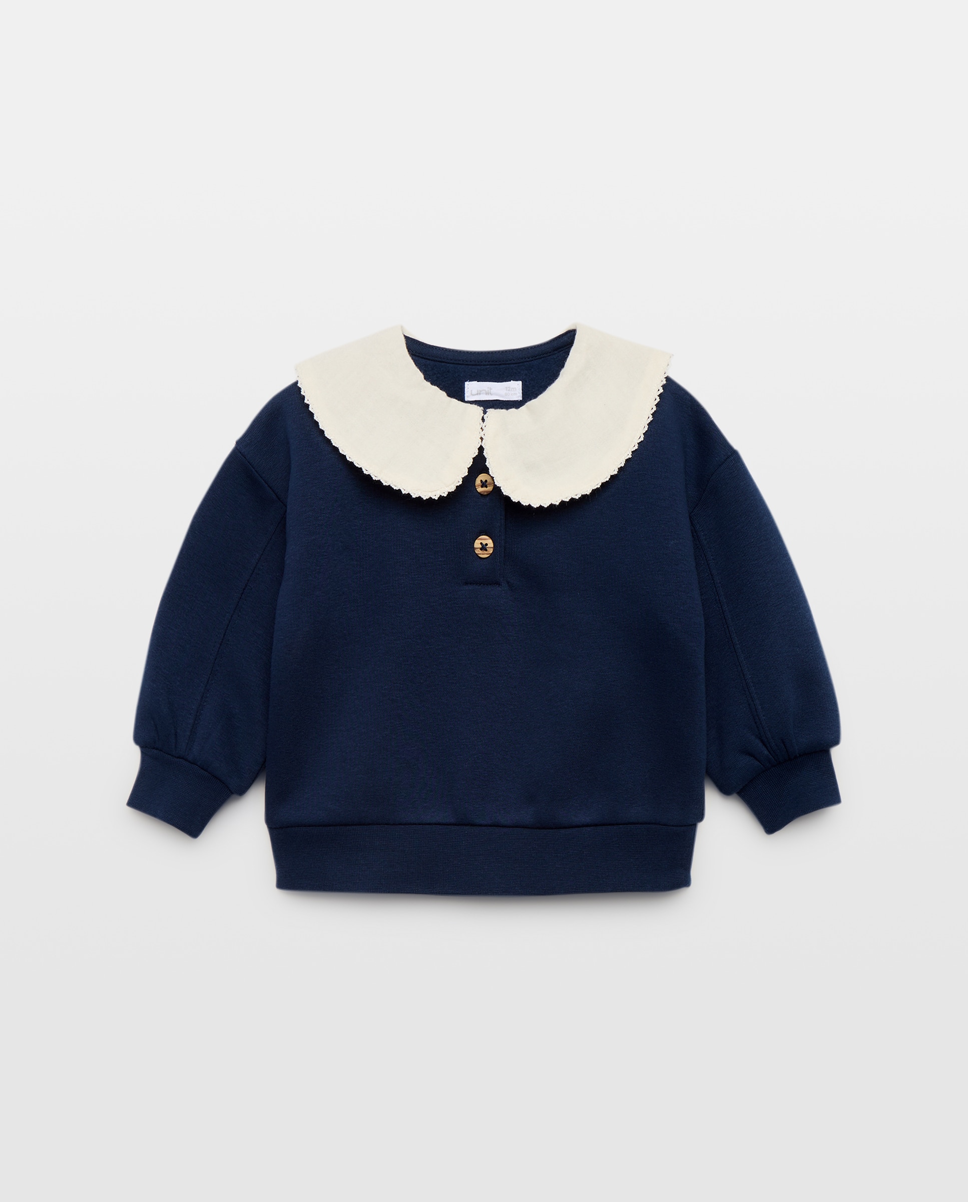 Imagen 0 de Sudadera bebé niña con cuello