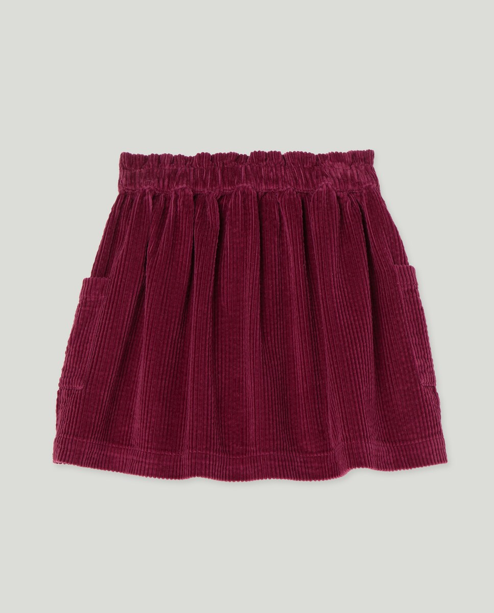 Falda niña pana Ciruela-2