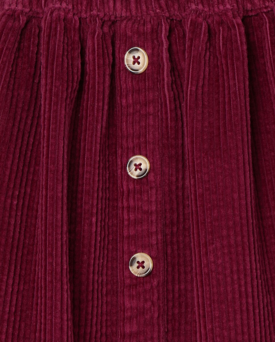 Falda niña pana Ciruela-3