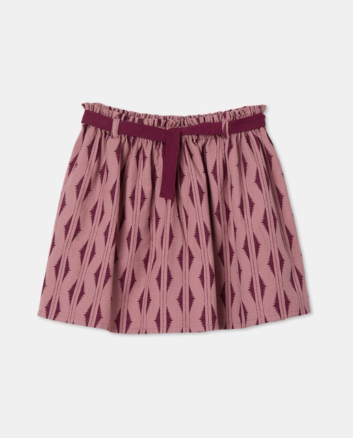 Imagen 0 de Falda niña estampada con lazo