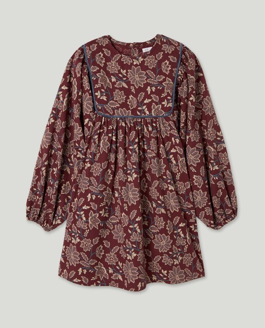 Imagen 0 de Vestido niña estampado con canesú